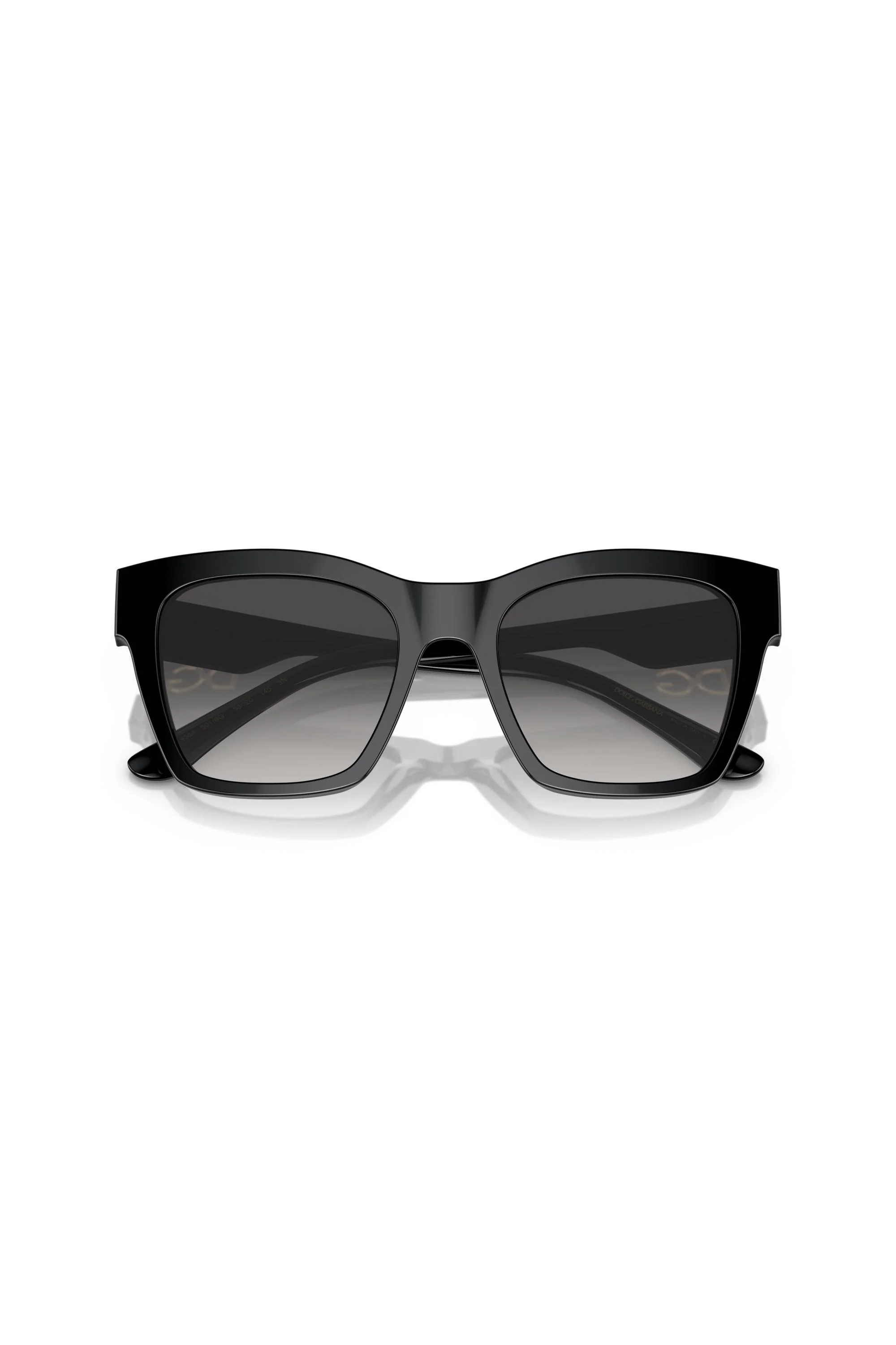 Square Frame Grey Gradient Sunglasses - Black - Image 4