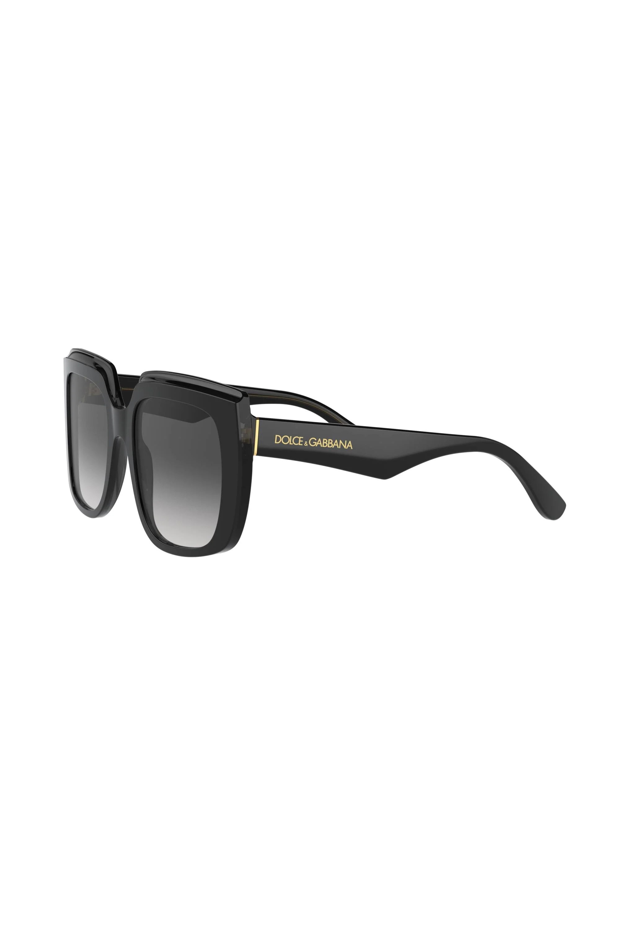 Square Frame Grey Gradient Lens Sunglasses - Black - Image 2