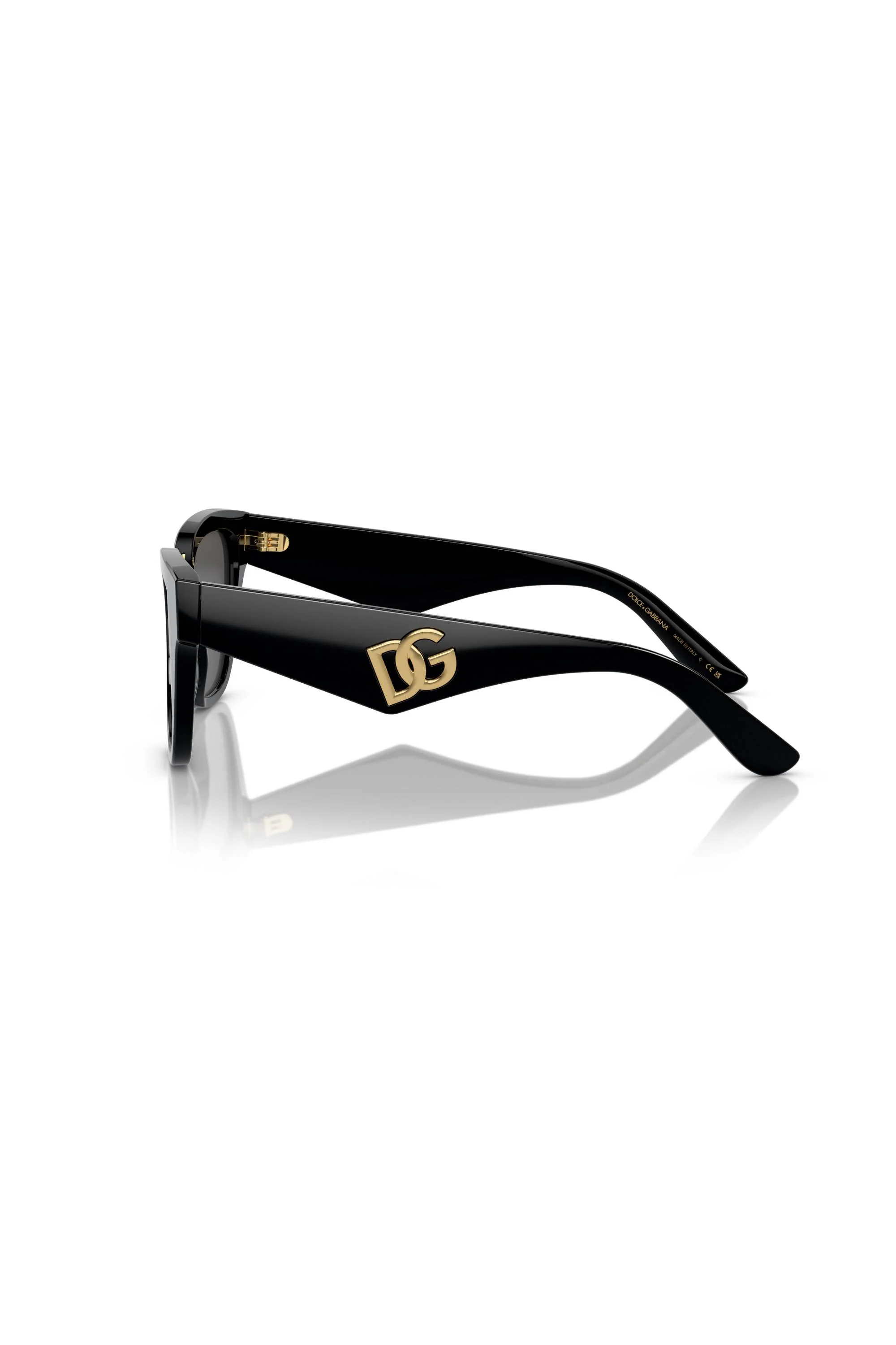Square Frame Dark Grey Lens Sunglasses - Black - Image 2