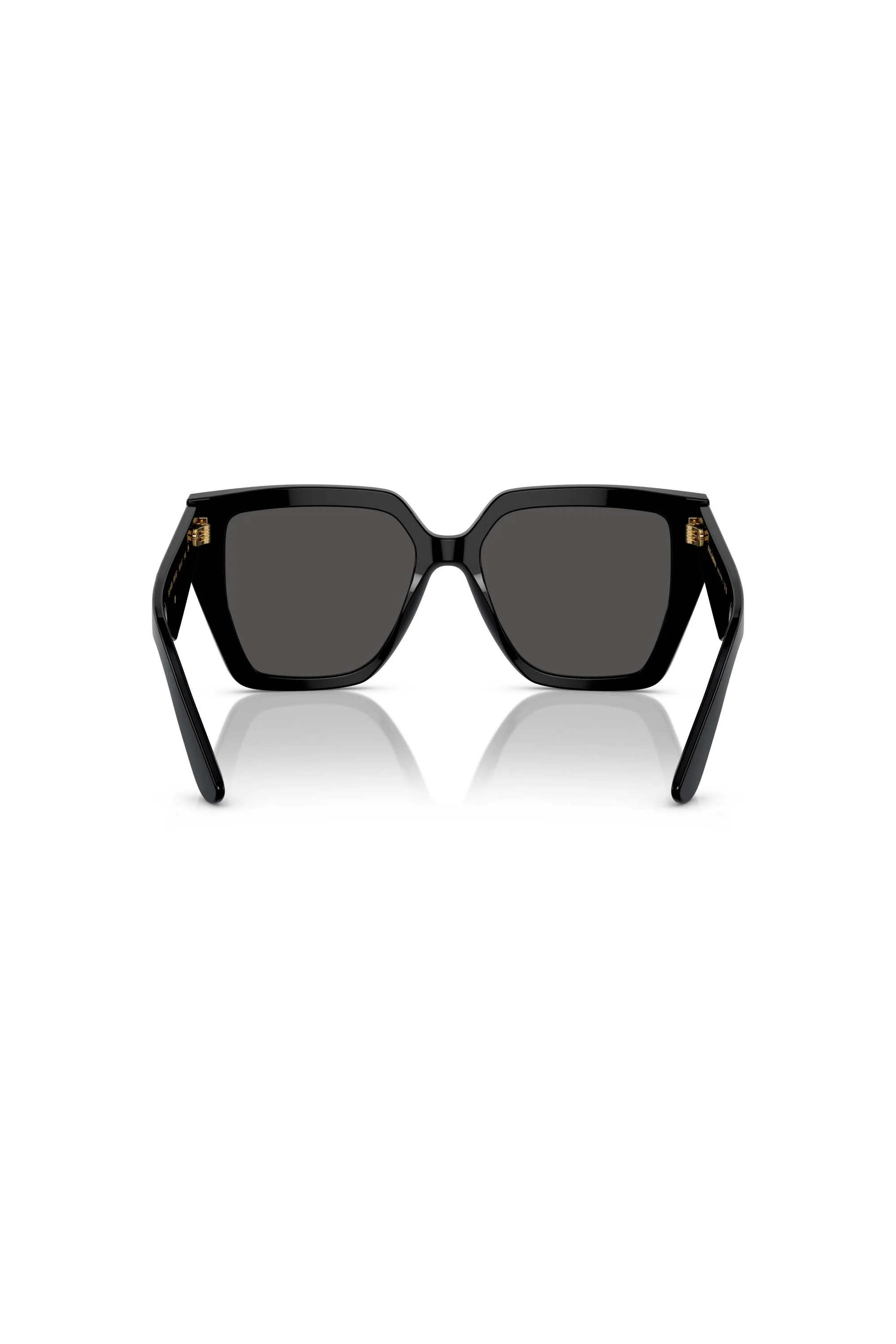Square Frame Dark Grey Sunglasses - Black - Image 3