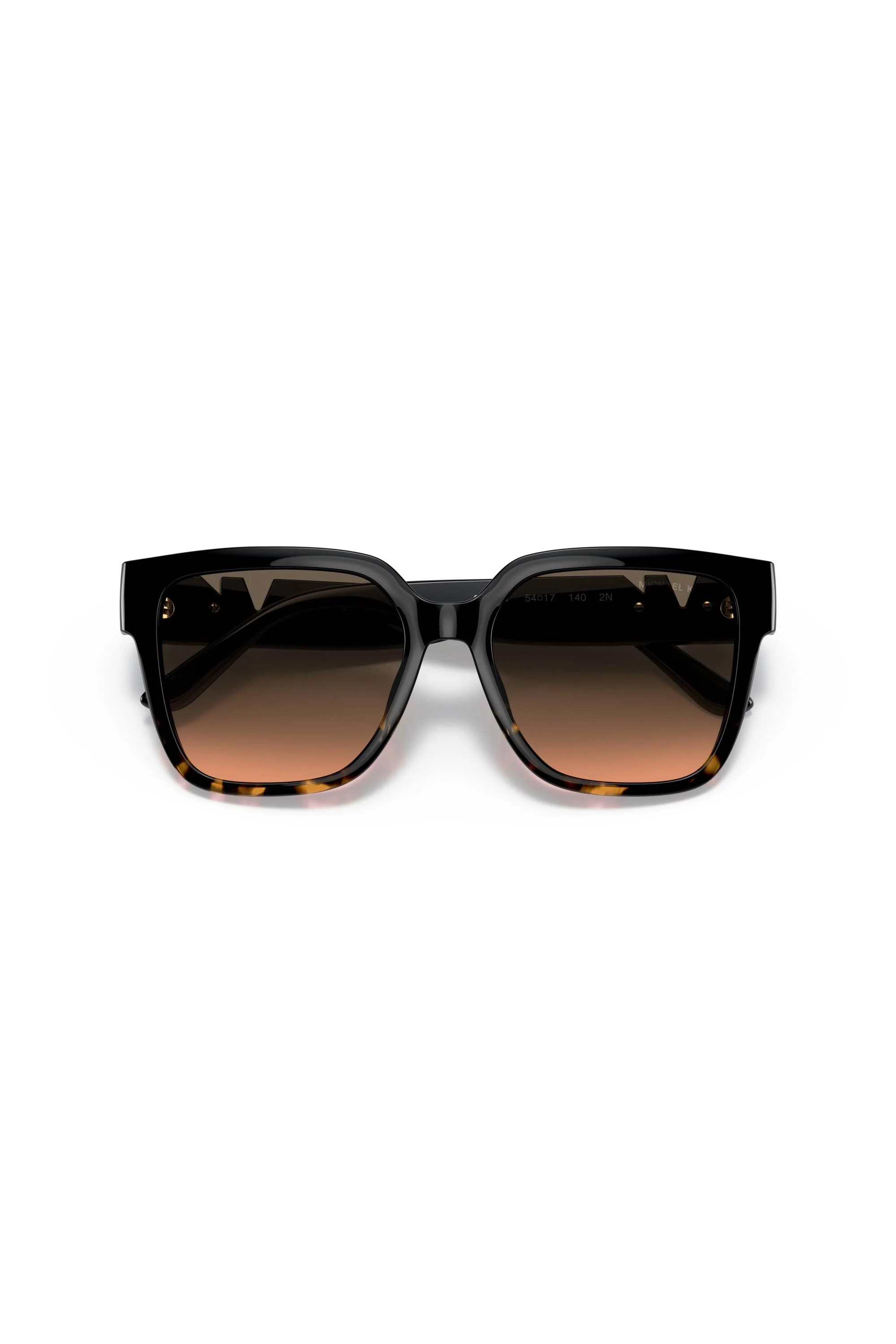 Karlie Grey Orange Gradient Lens Sunglasses - Black - Image 4