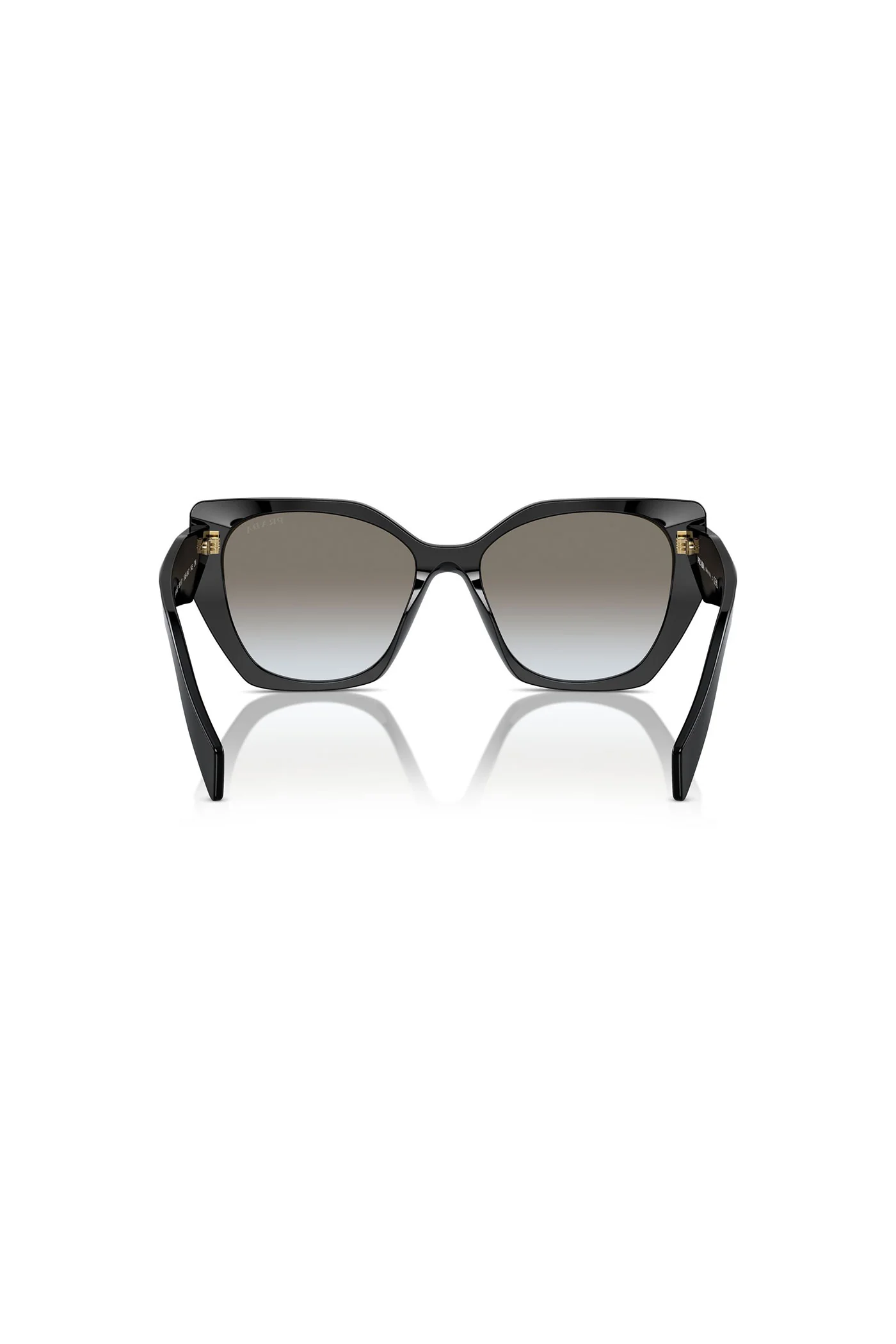 Round Cat Eye Sunglasses - Black - Image 4