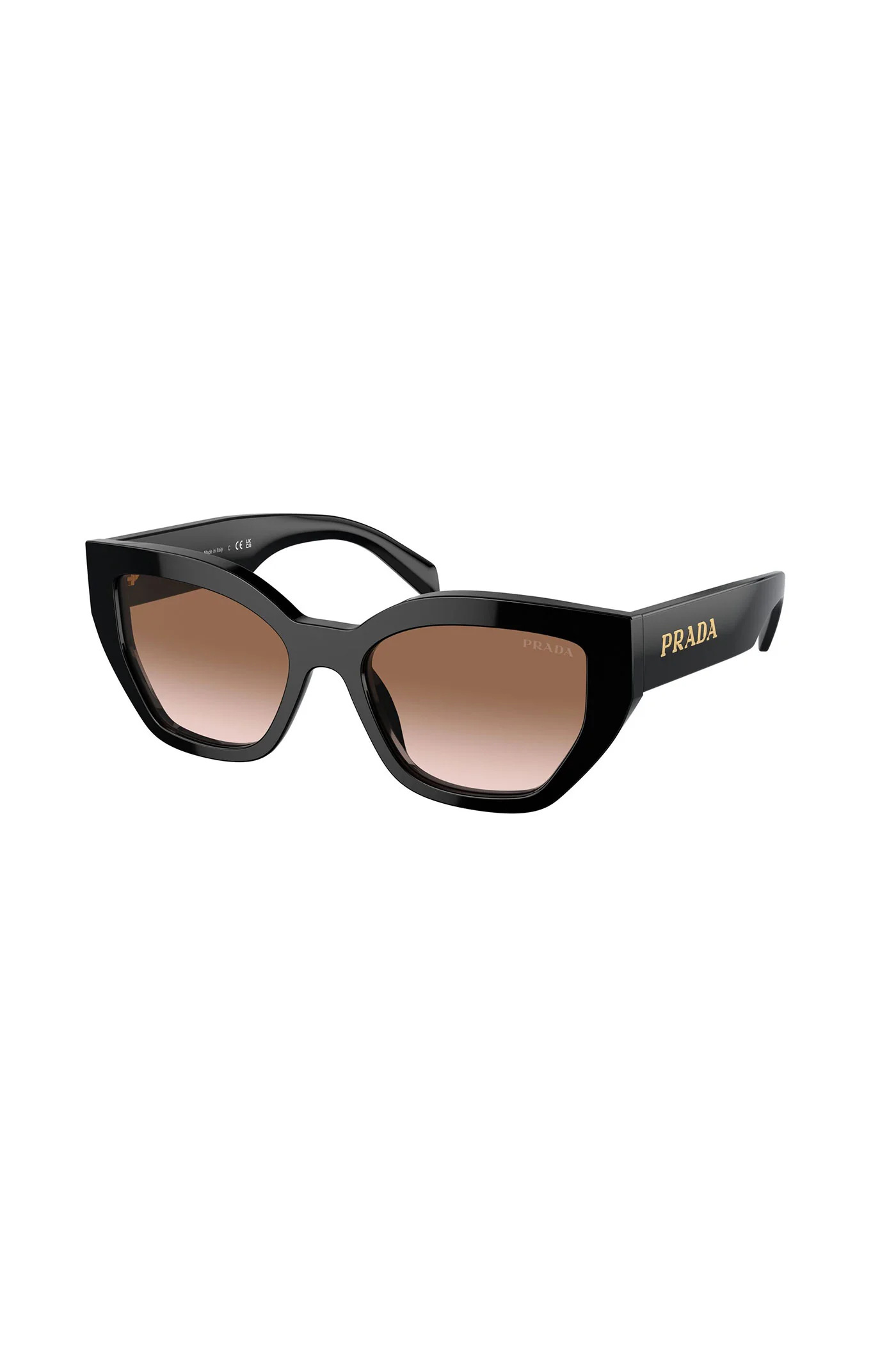 Gradient Lens Cat Eye Sunglasses - Black - Image 3