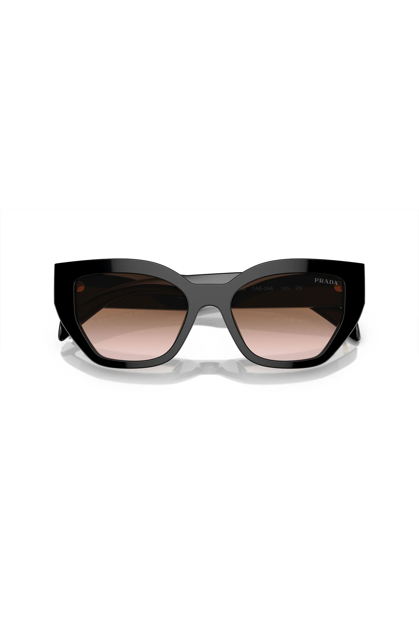 Gradient Lens Cat Eye Sunglasses - Black - Image 5