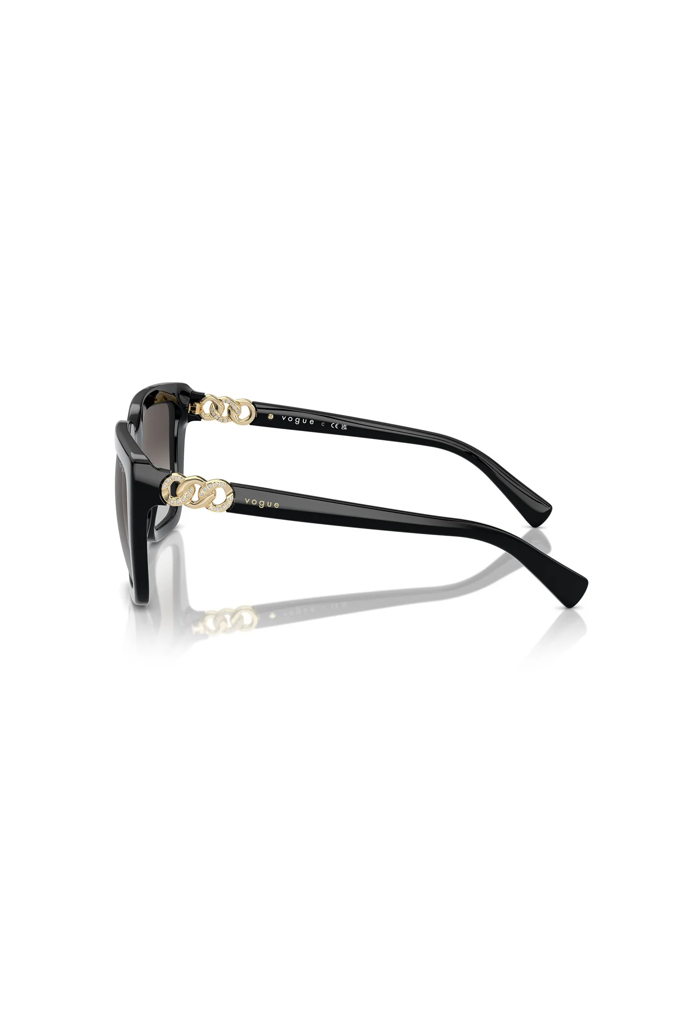Brown Lens Sunglasses - Black - Image 2