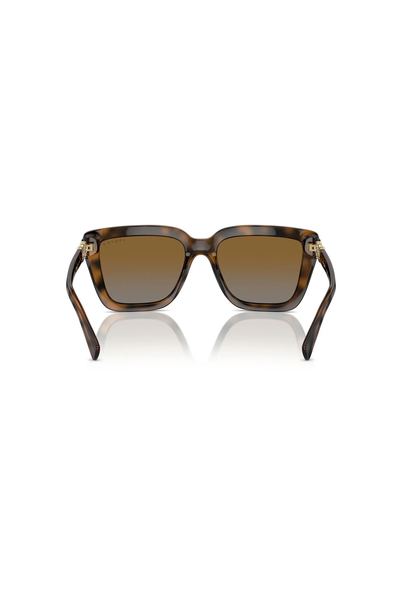 Square Frame Sunglasses - Tortoise Shell - Image 4