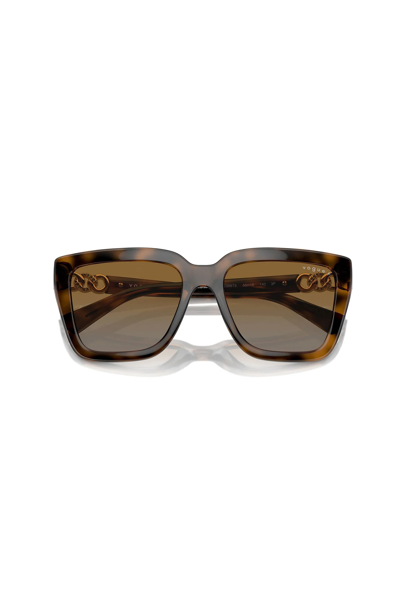 Square Frame Sunglasses - Tortoise Shell - Image 5