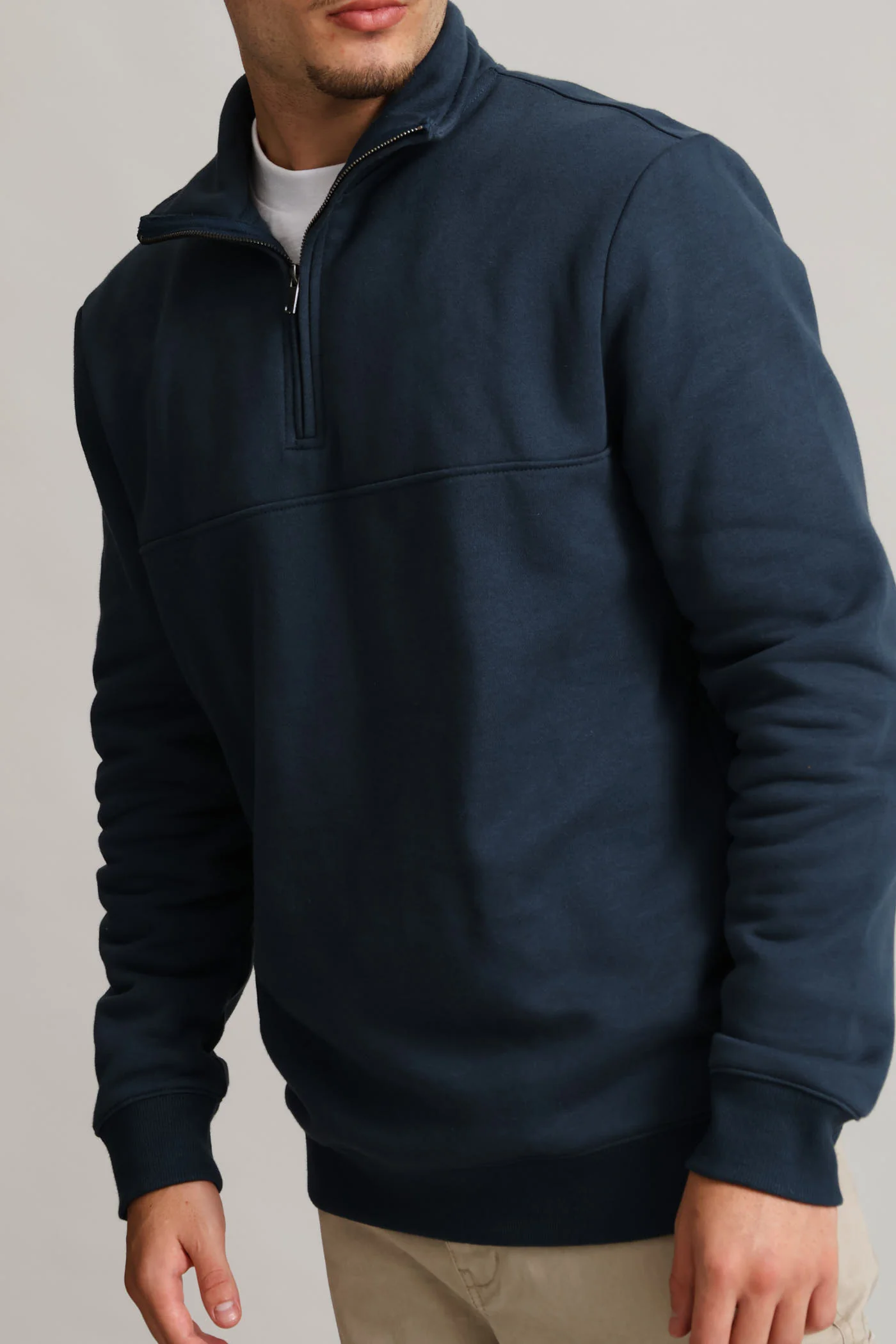 1/4 Zip Fleece Sweat - Petrol - Image 2