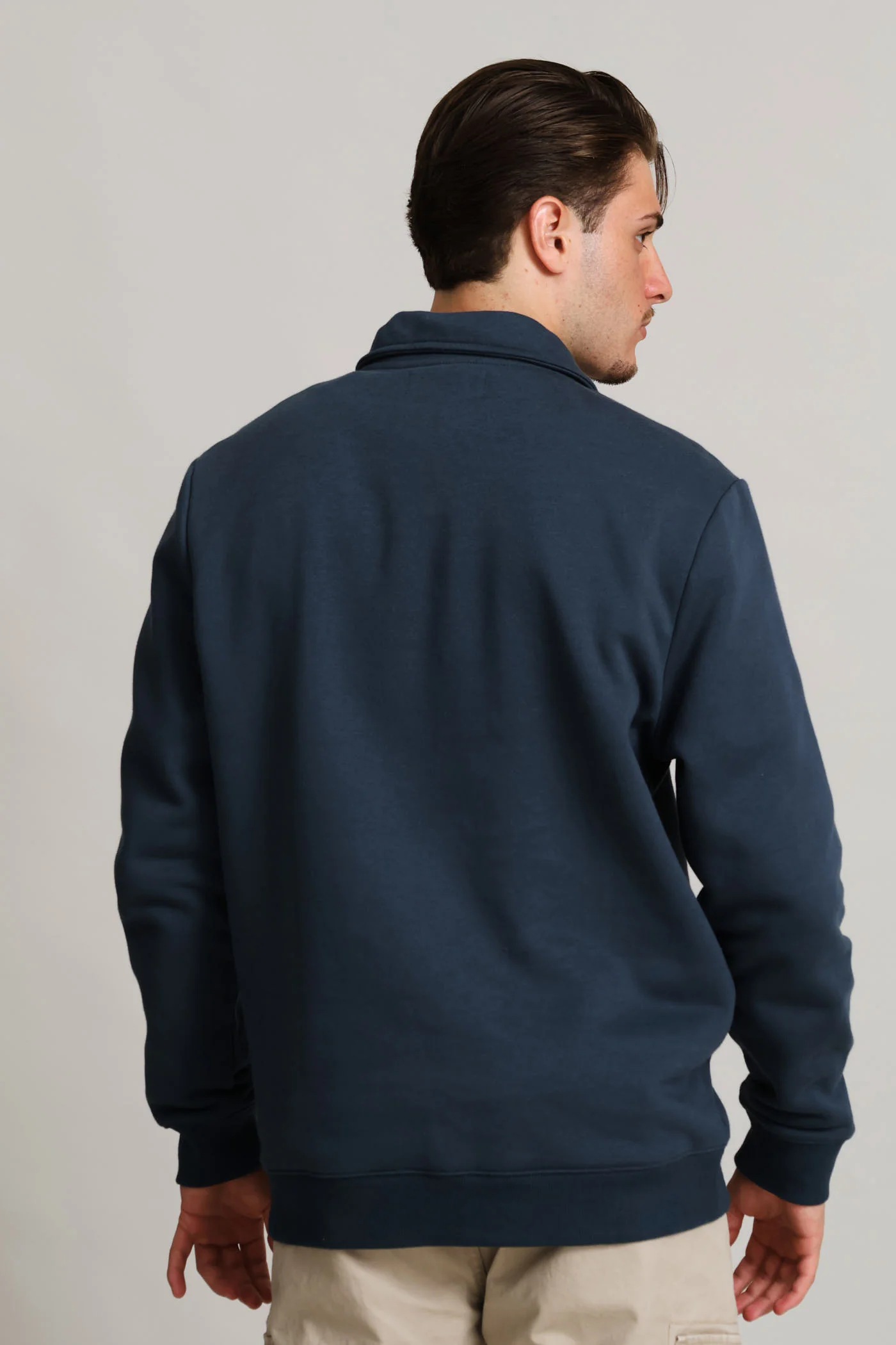 1/4 Zip Fleece Sweat - Petrol - Image 5