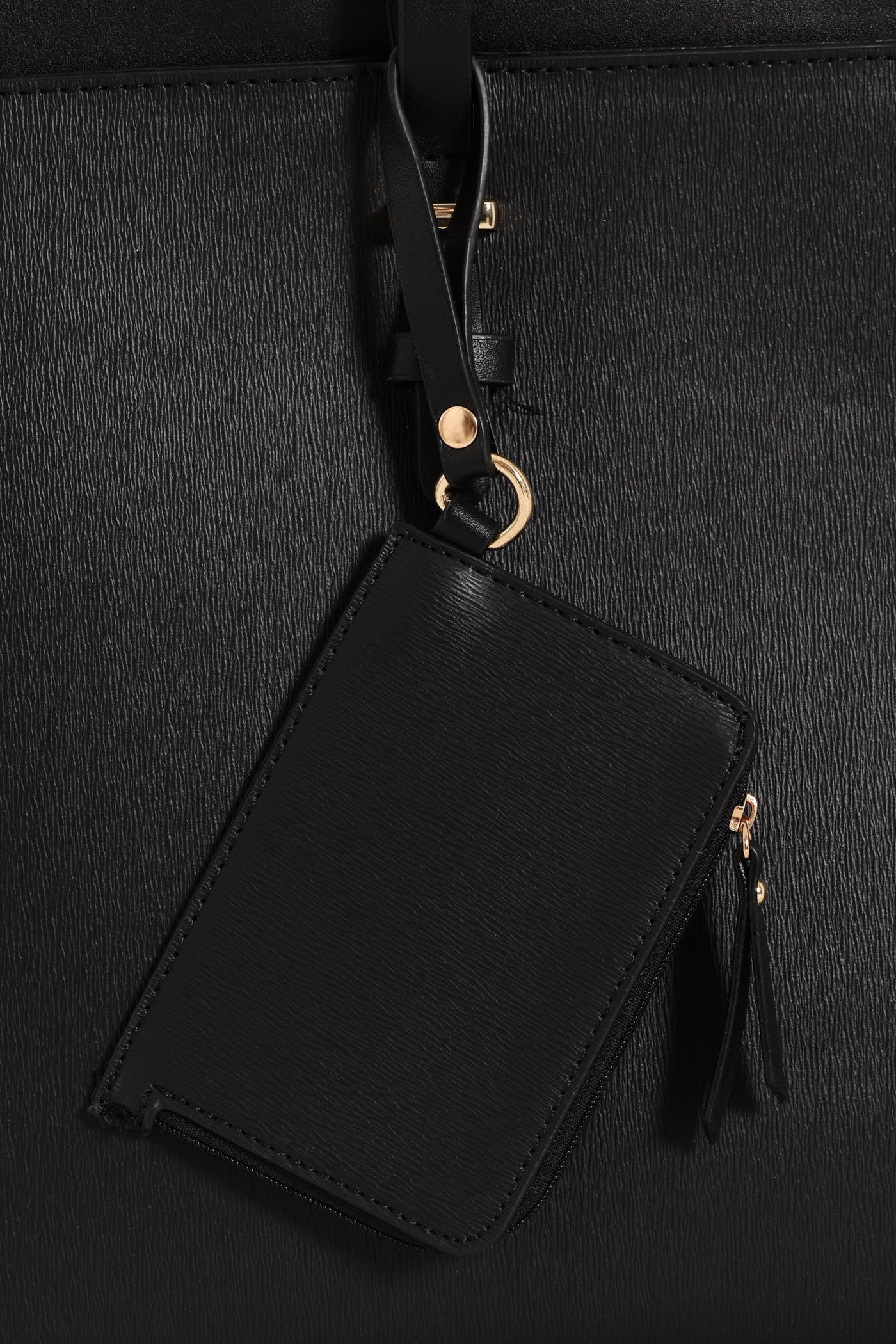 15inch Textured Laptop Bag with Coin Purse & Removable Laptop Sleeve - Image 7