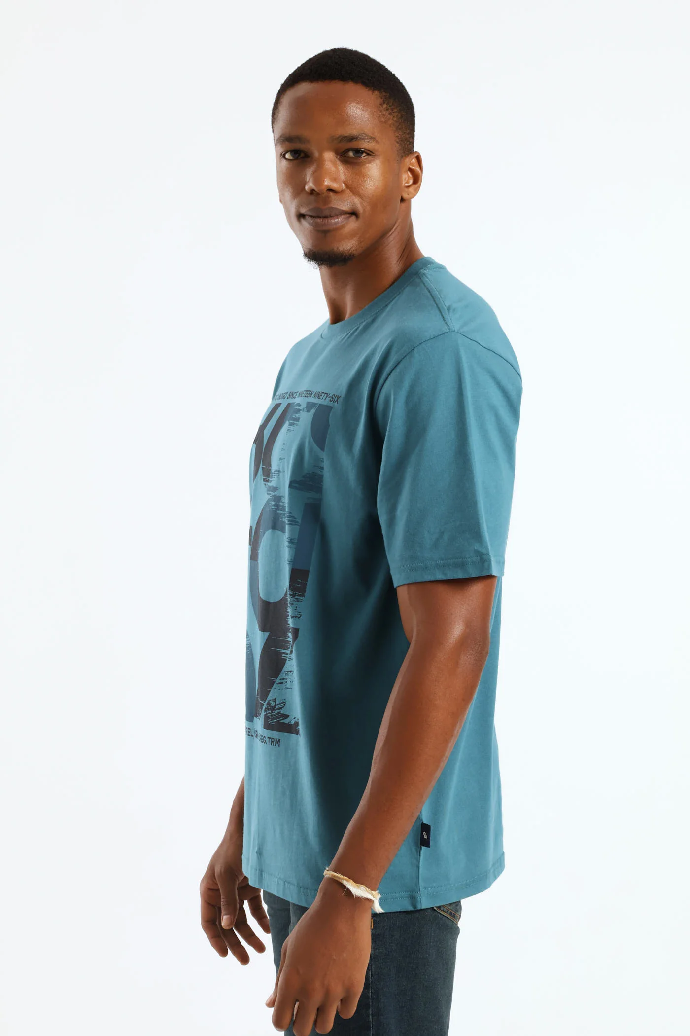 1962 Block Tee - Teal - Image 3