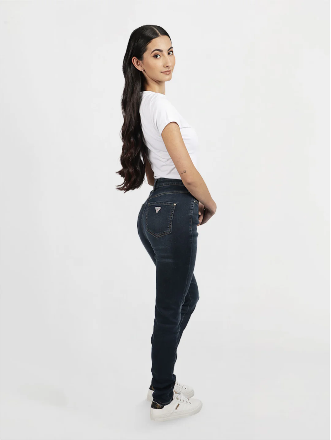 1981 High Rise Skinny Denim - Dark Wash Ink - Image 6