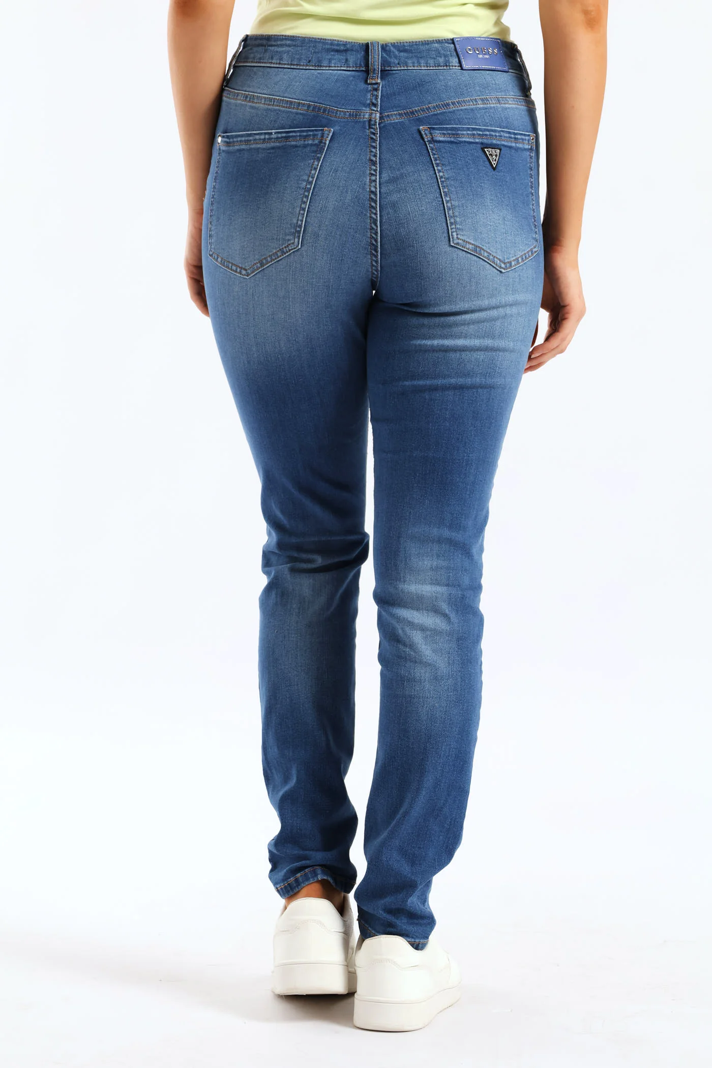 1981 High Rise Skinny Denim - Med Wash - Image 4