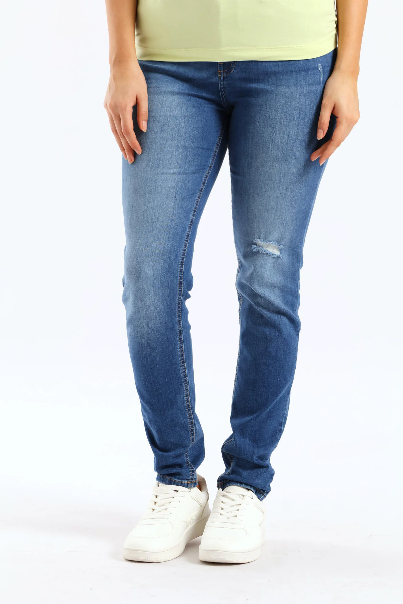 1981 High Rise Skinny Denim - Med Wash - Image 5