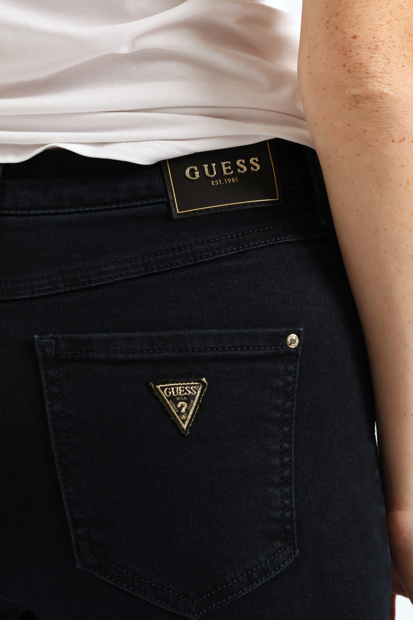 1981 High Rise Skinny Jean - Blue/Black - Image 2