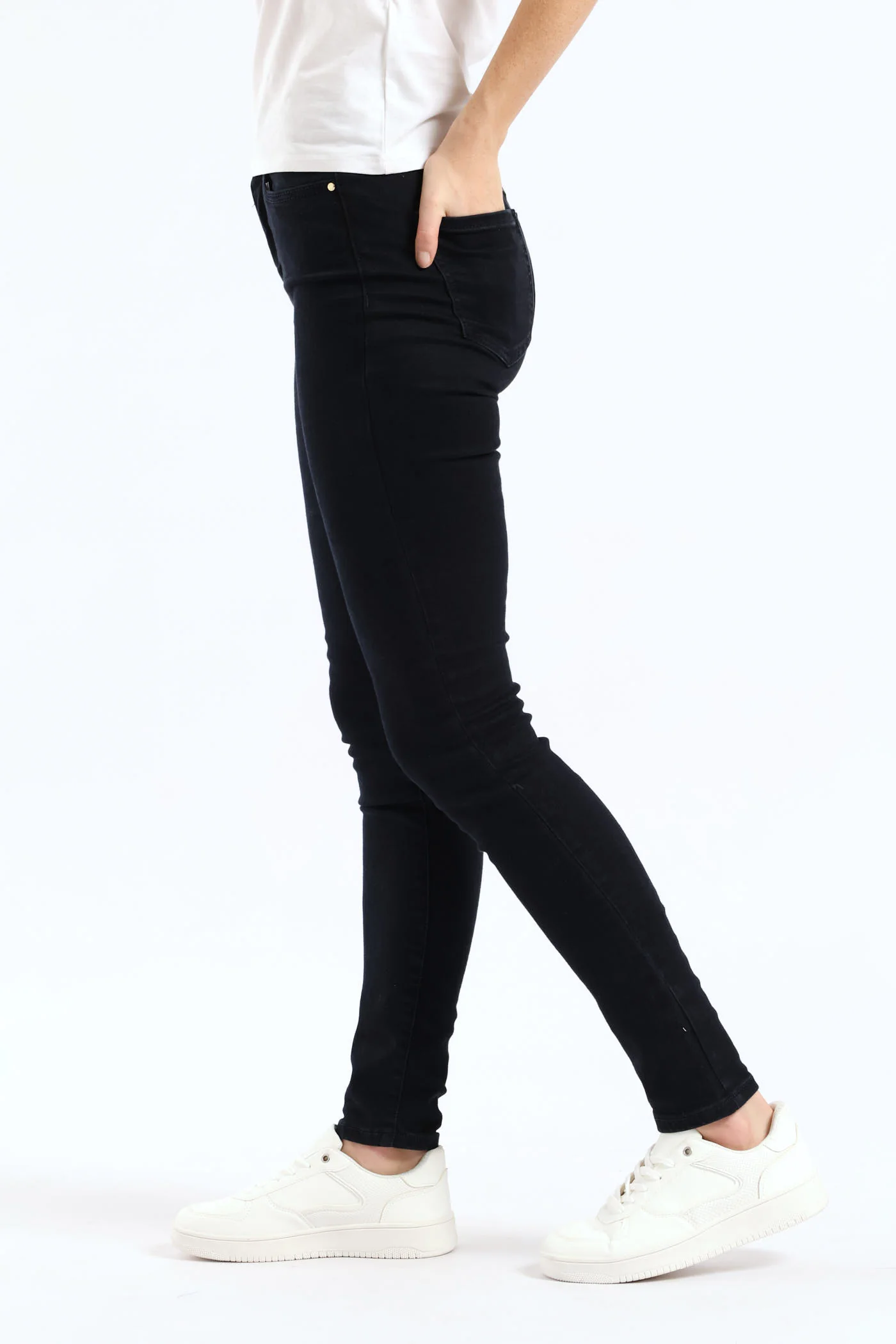 1981 High Rise Skinny Jean - Blue/Black - Image 4