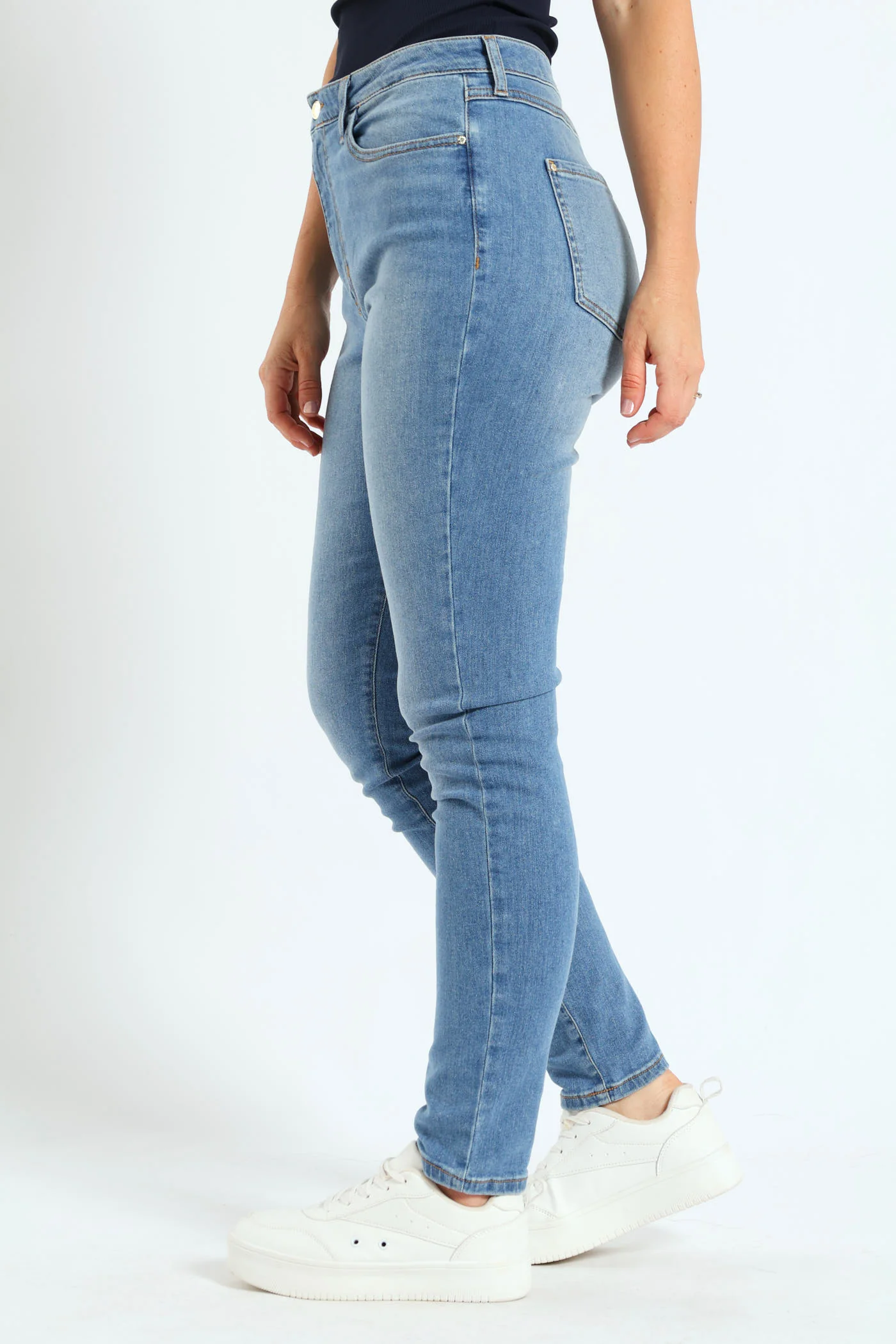 1981 High Rise Skinny Jean - Light Wash - Image 3