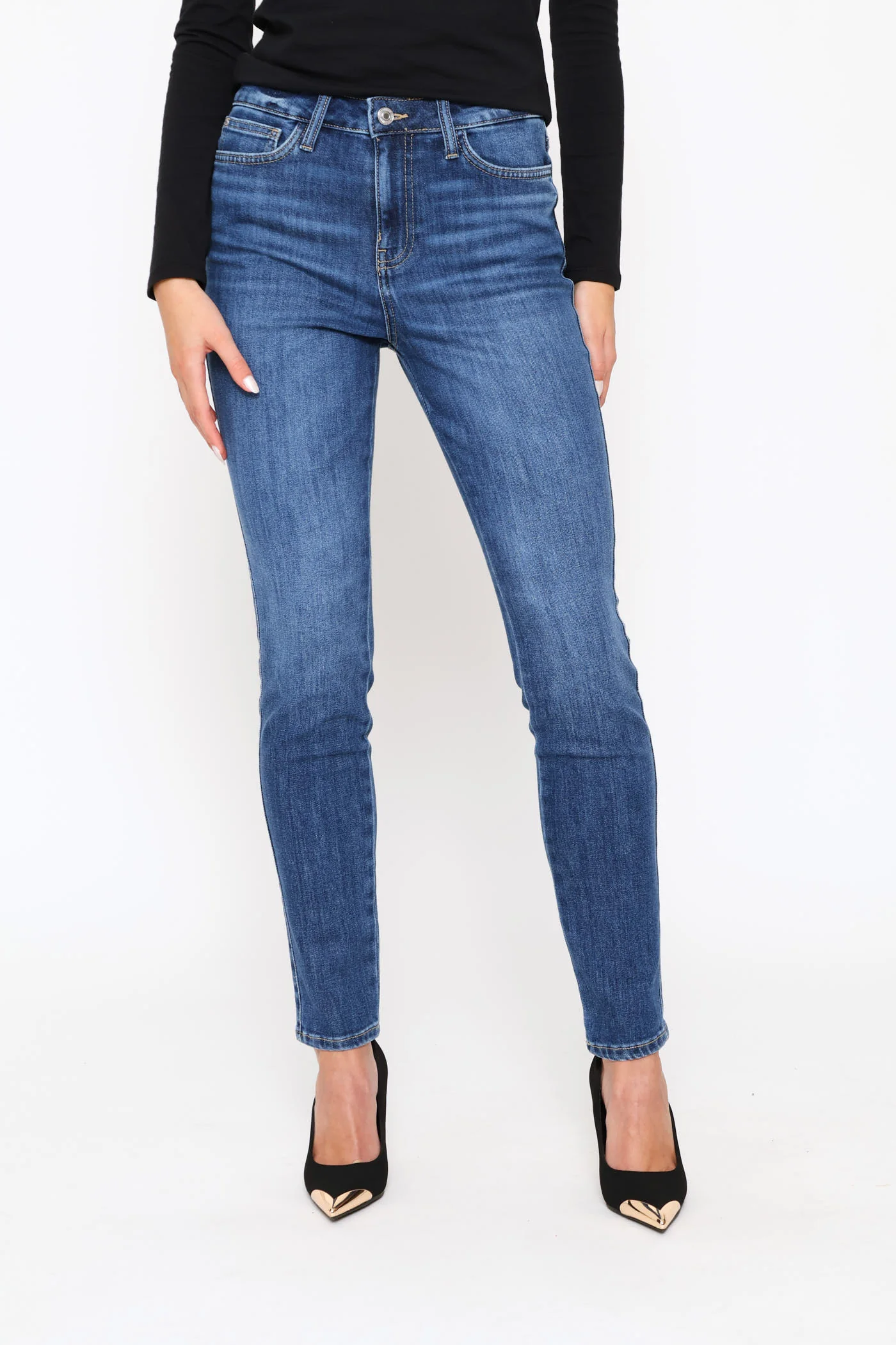 1981 High Rise Skinny Jean - Mid Wash - Image 3