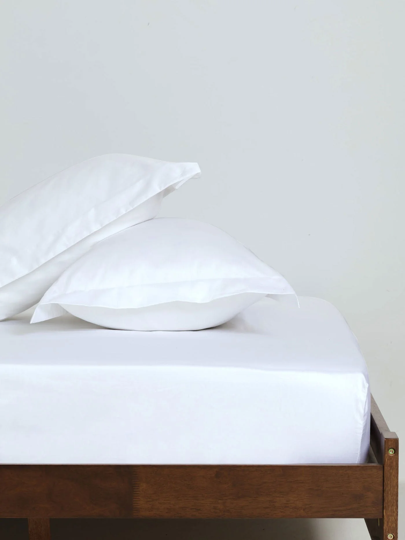 2 Pack 100% Cotton Percale Oxford Pillowcases - 400TC - Image 2