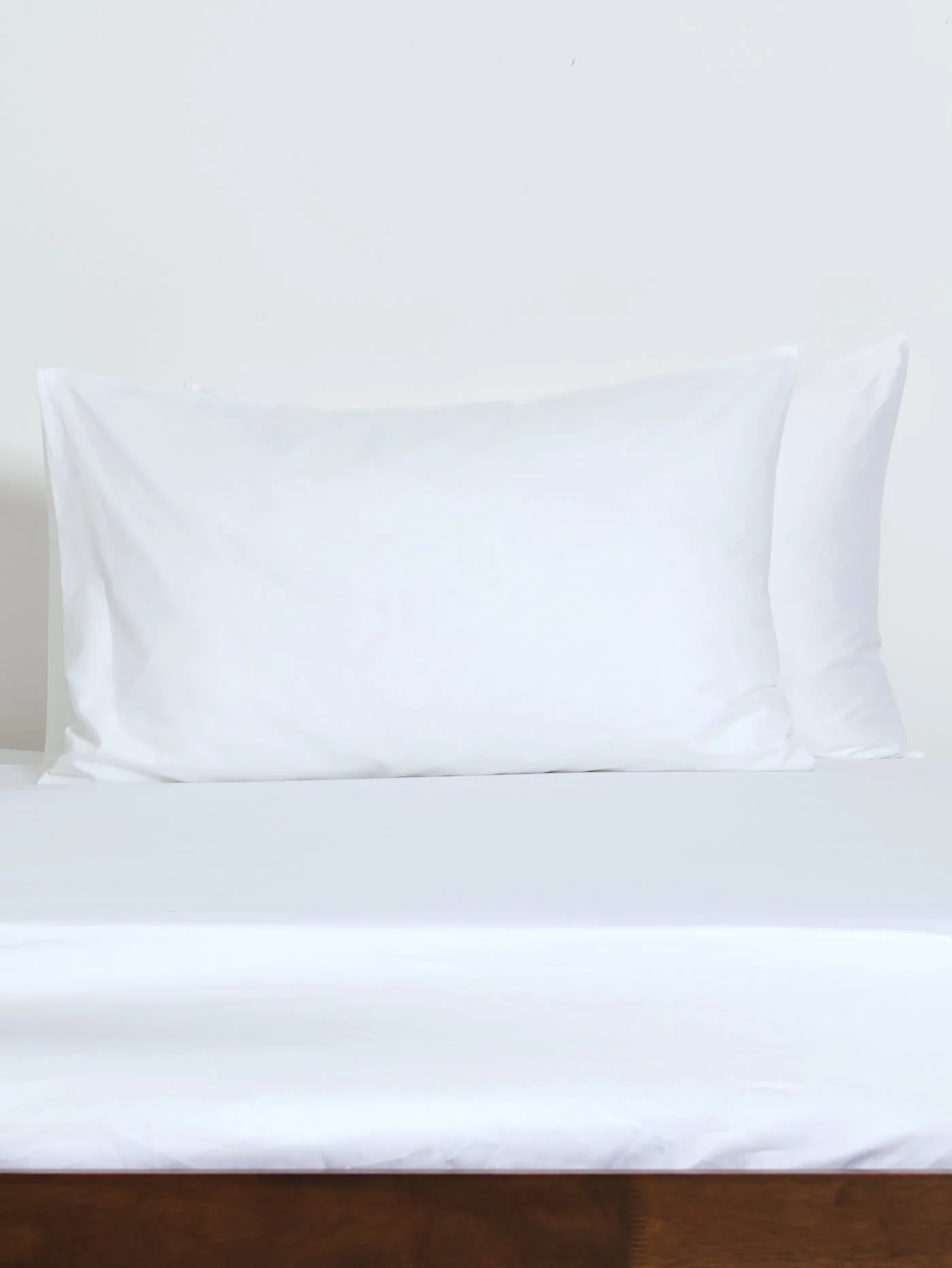 2 Pack 100% Cotton Percale Pillowcases - 400TC - Image 3