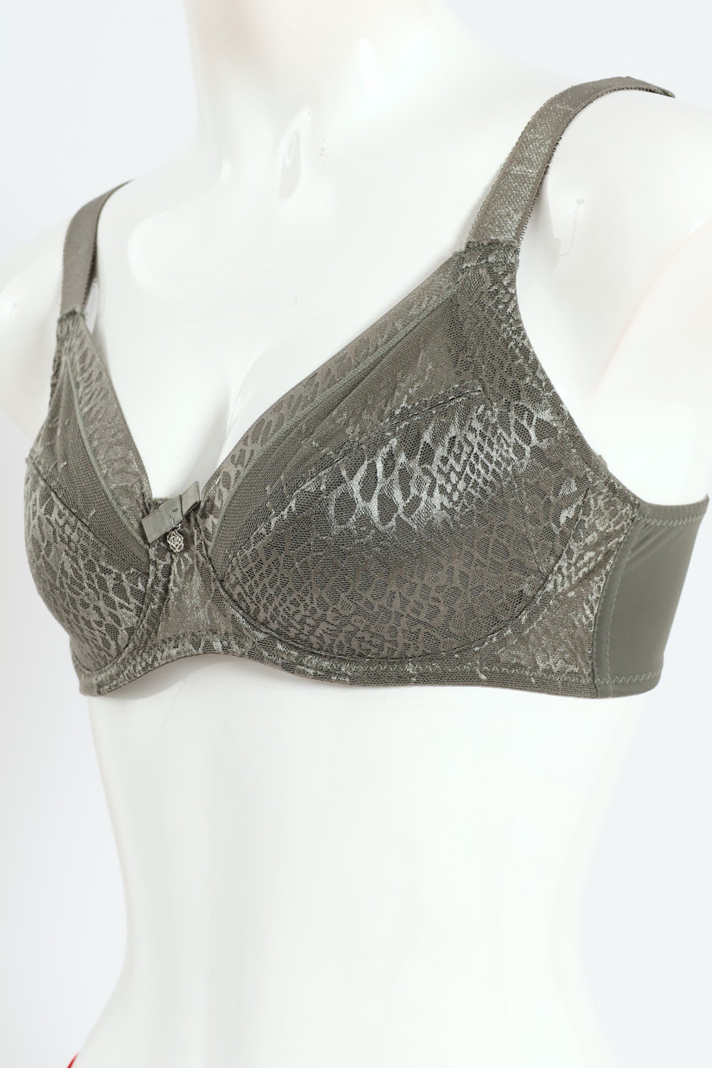 2 Pack All Over Lace Bra - Periscope/Castgrey - Image 4