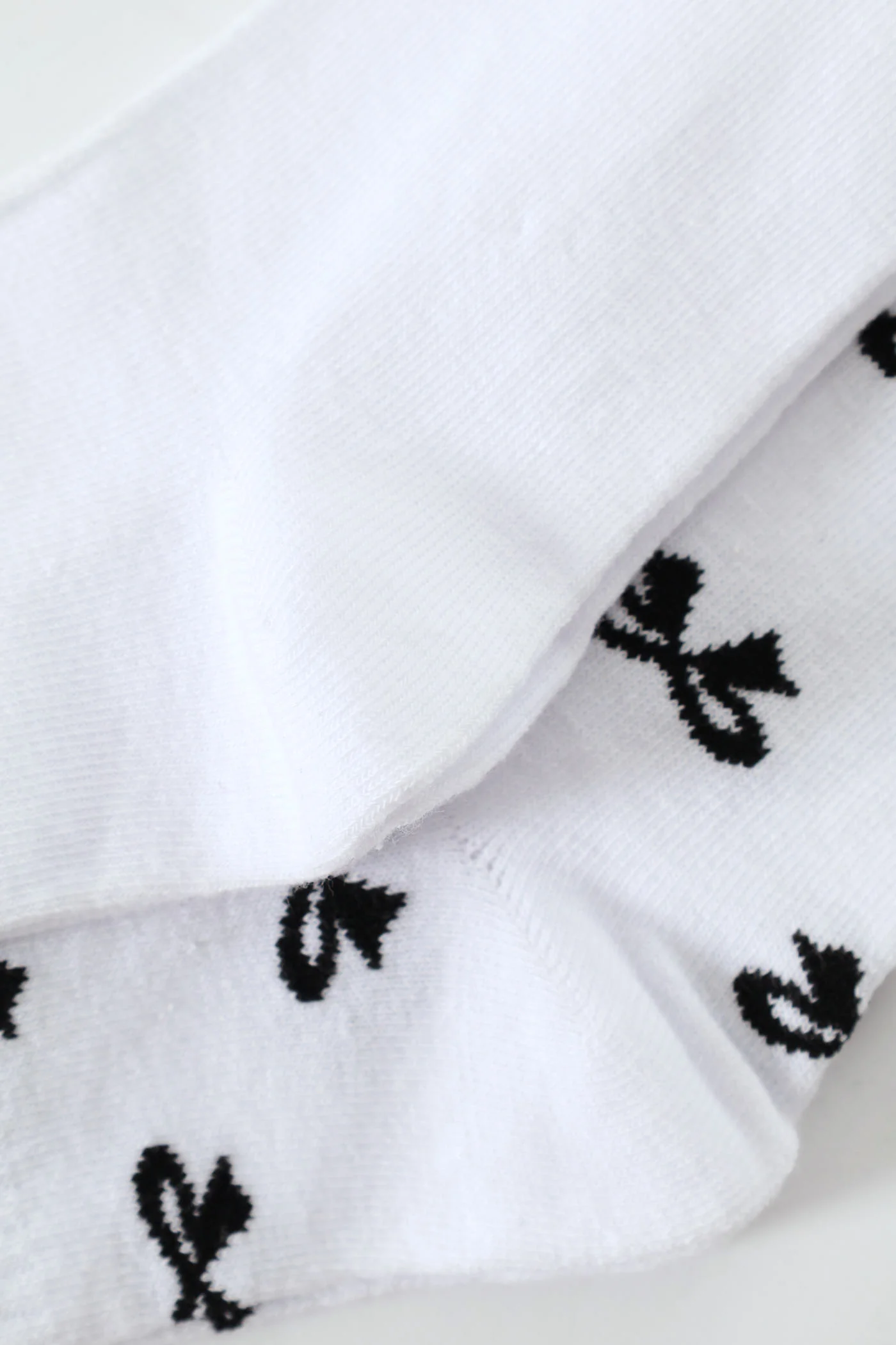2 Pack Bows Crew Socks - White - Image 3
