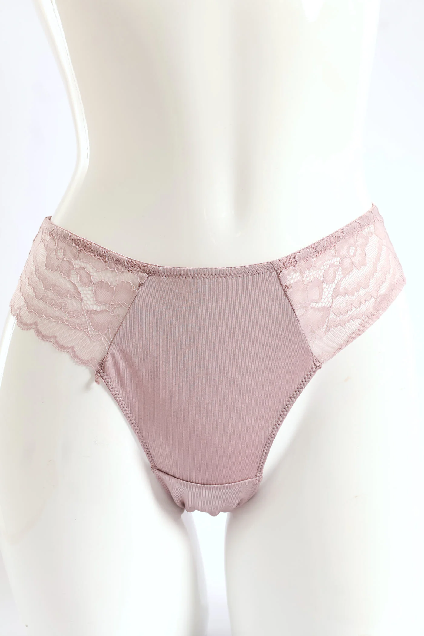 2 Pack Brazilian Panties - Mauve/Silver - Image 2
