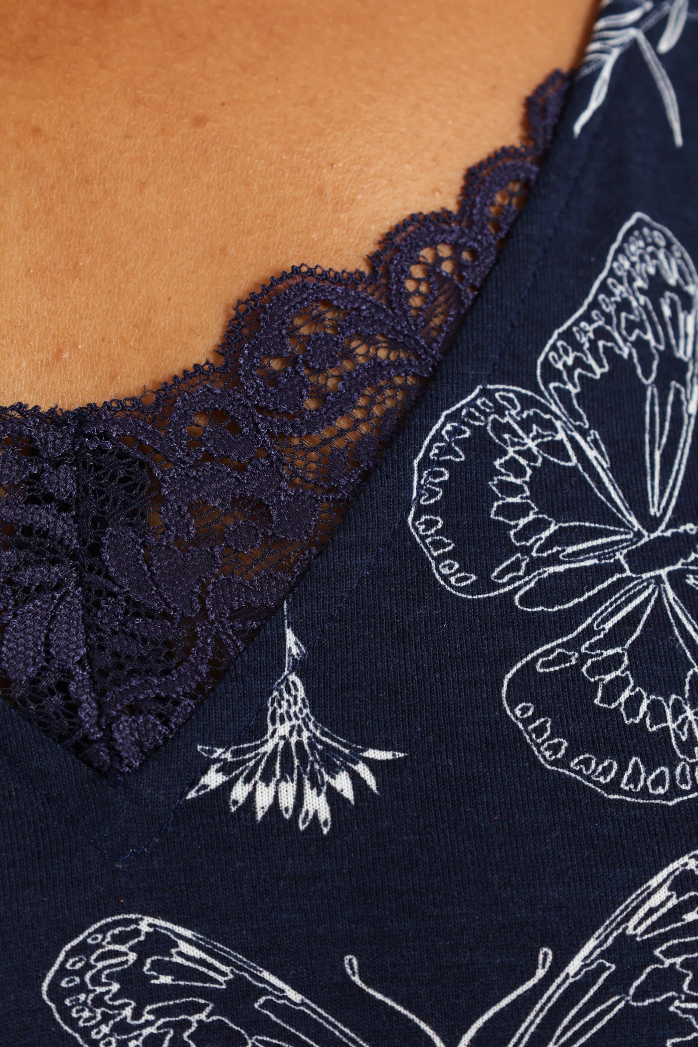 2 Pack Butterflies Sleepshirt - Navy/Light Blue - Image 5