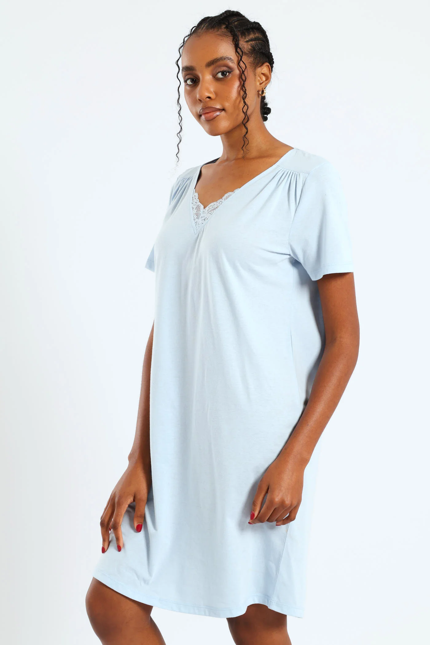 2 Pack Butterflies Sleepshirt - Navy/Light Blue - Image 7