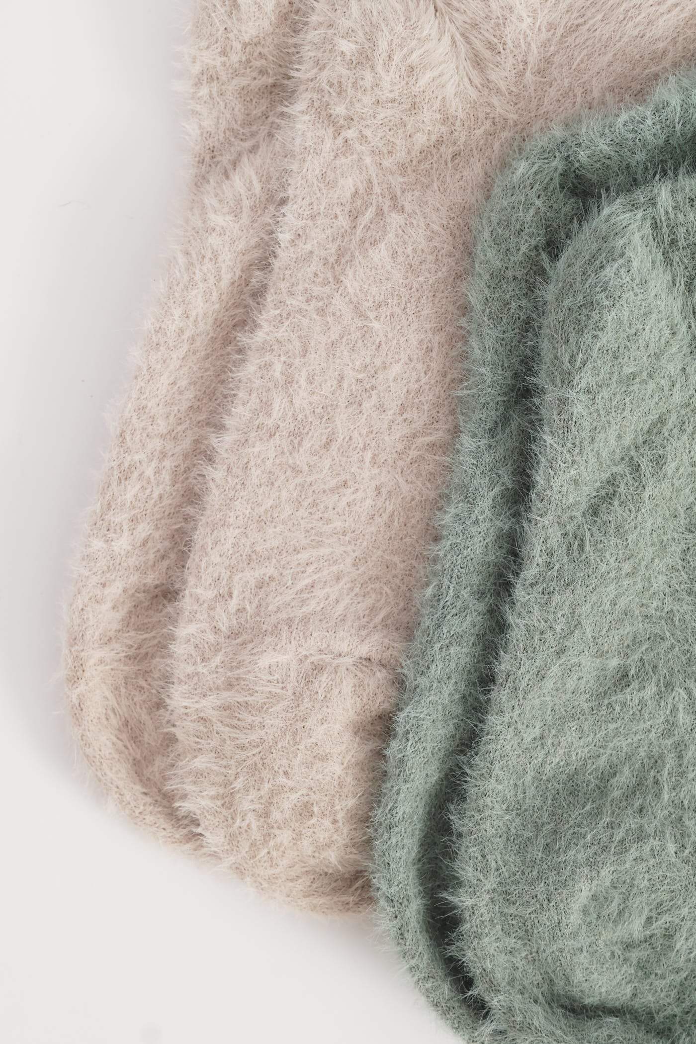2 Pack Chenille Cosy Socks - Duck Egg - Image 2