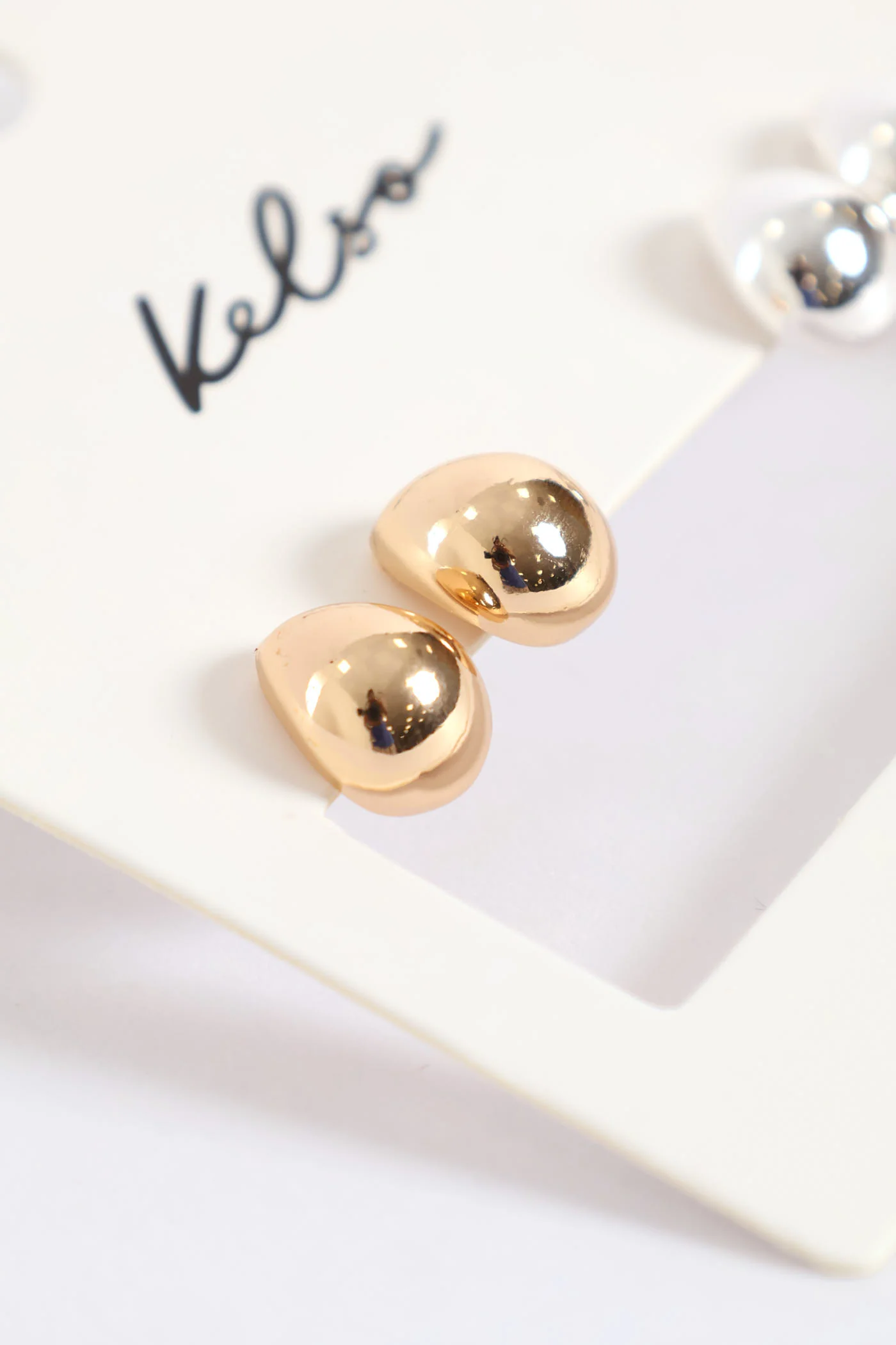 2 Pack Chunky Bubble Earrings - Multi - Image 2