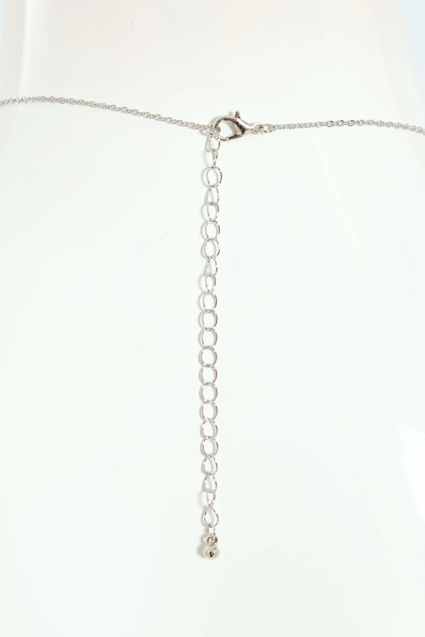 2 Pack Diamante Stud & Pendant Set - Silver - Image 6