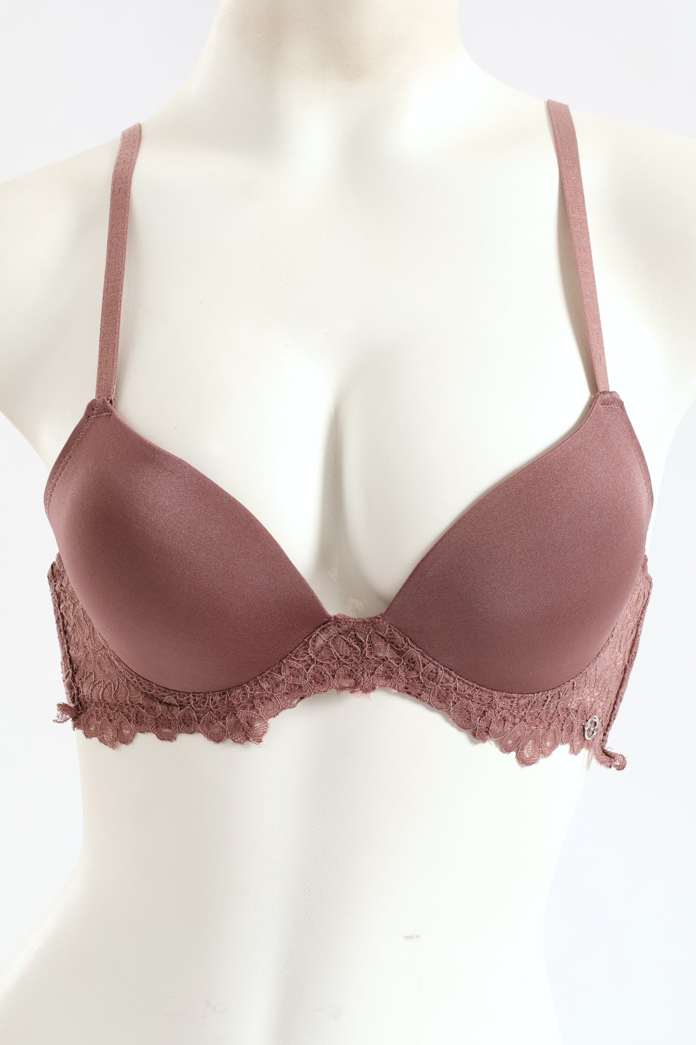 2 Pack Double Push-Up Bra - Chai/Black - Image 2