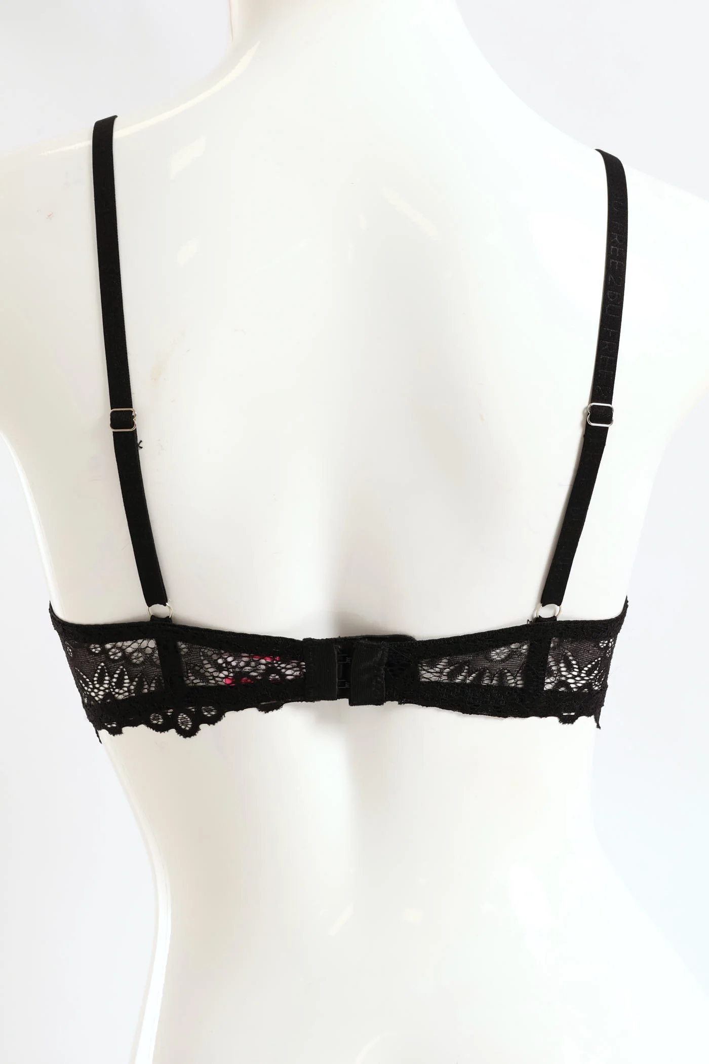 2 Pack Double Push-Up Bra - Chai/Black - Image 3