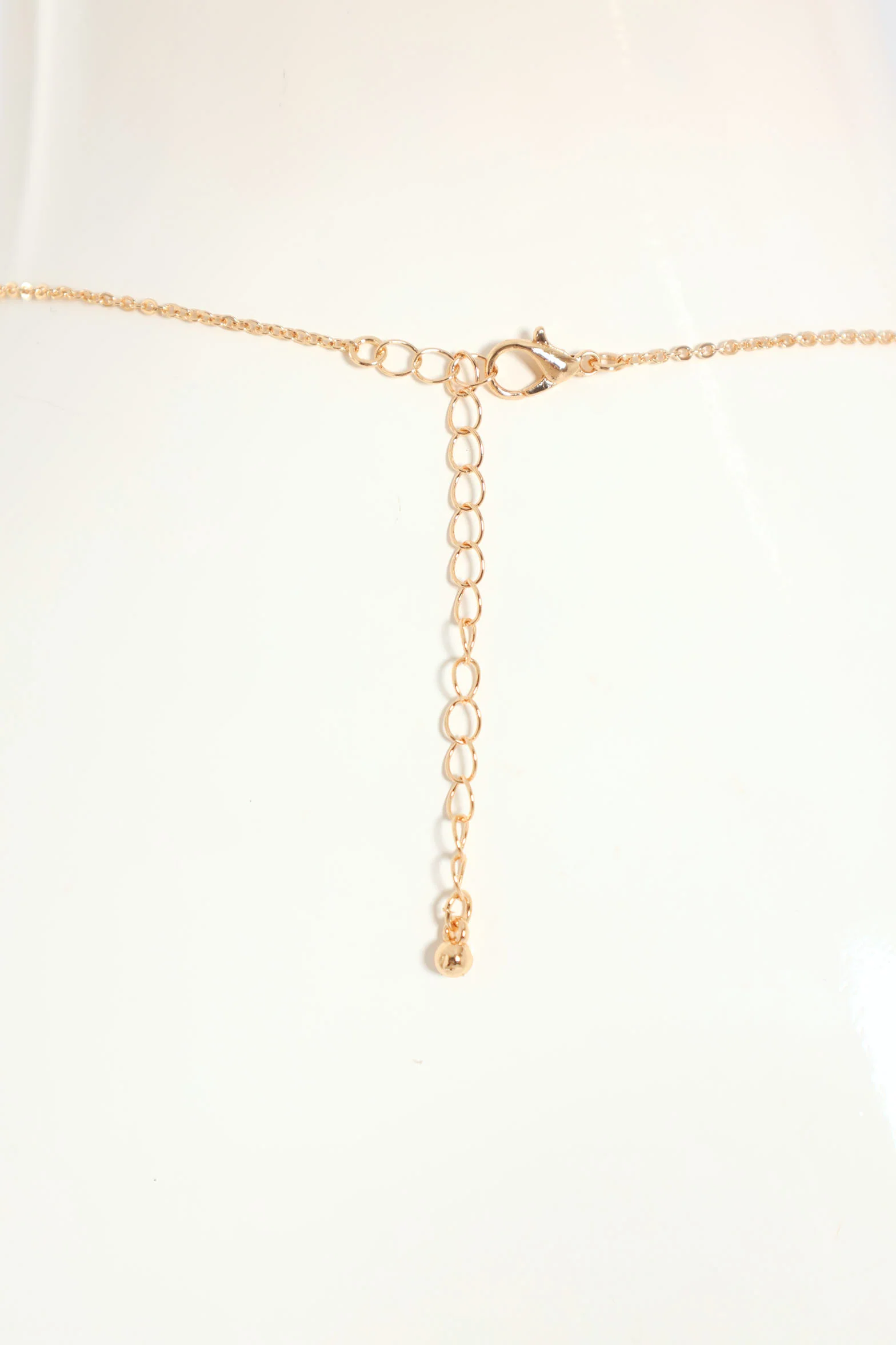 2 Pack Enamel Clover Stud & Pendant Necklace - Gold/Black - Image 4