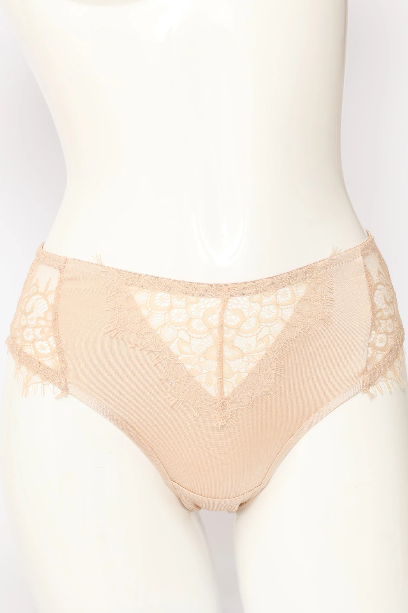 2 Pack Eyelash Lace & Microfibre Midi Panties - Multi - Image 3