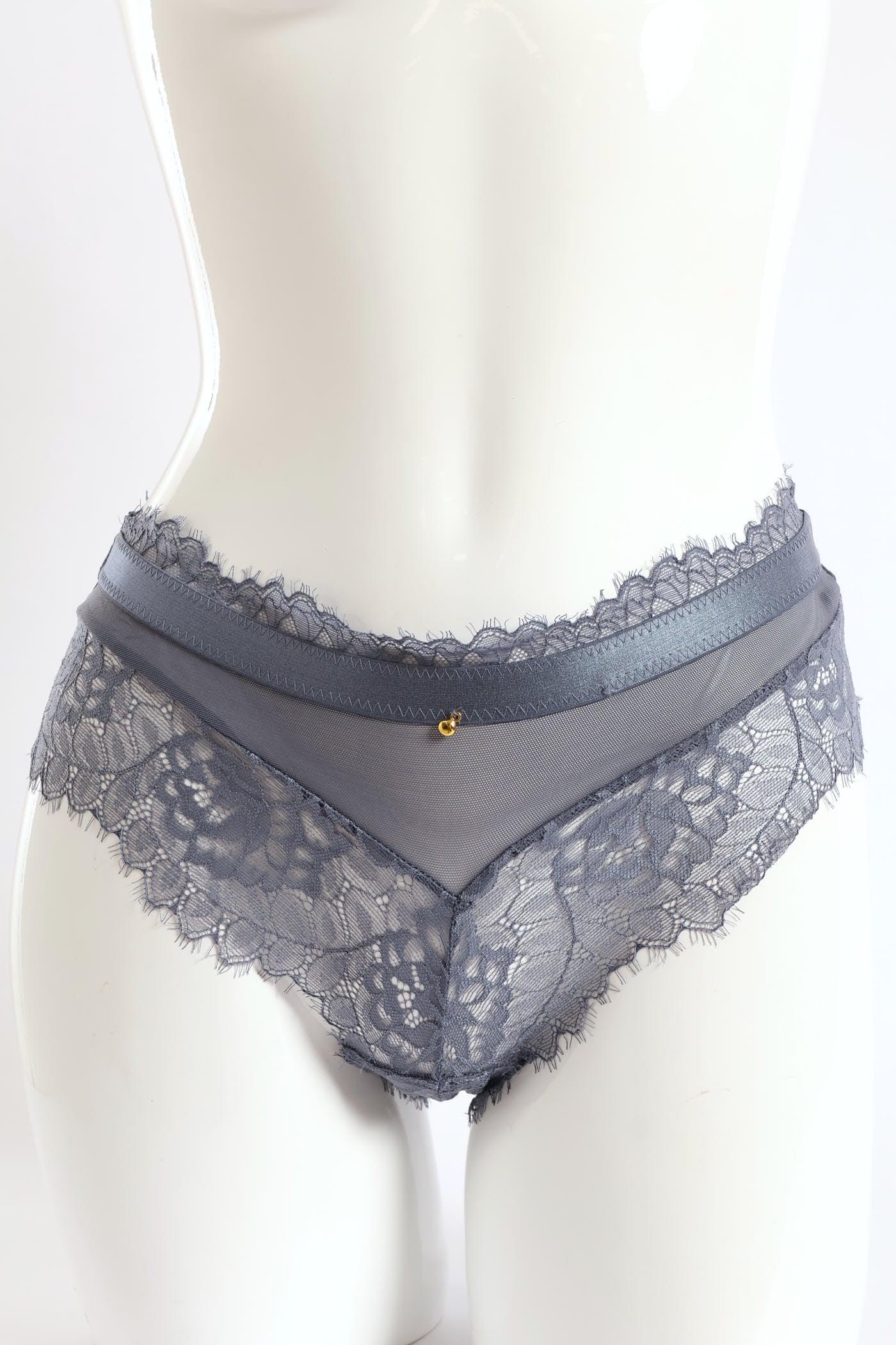 2 Pack Eyelash Lace Midi Panties - Multi - Image 2