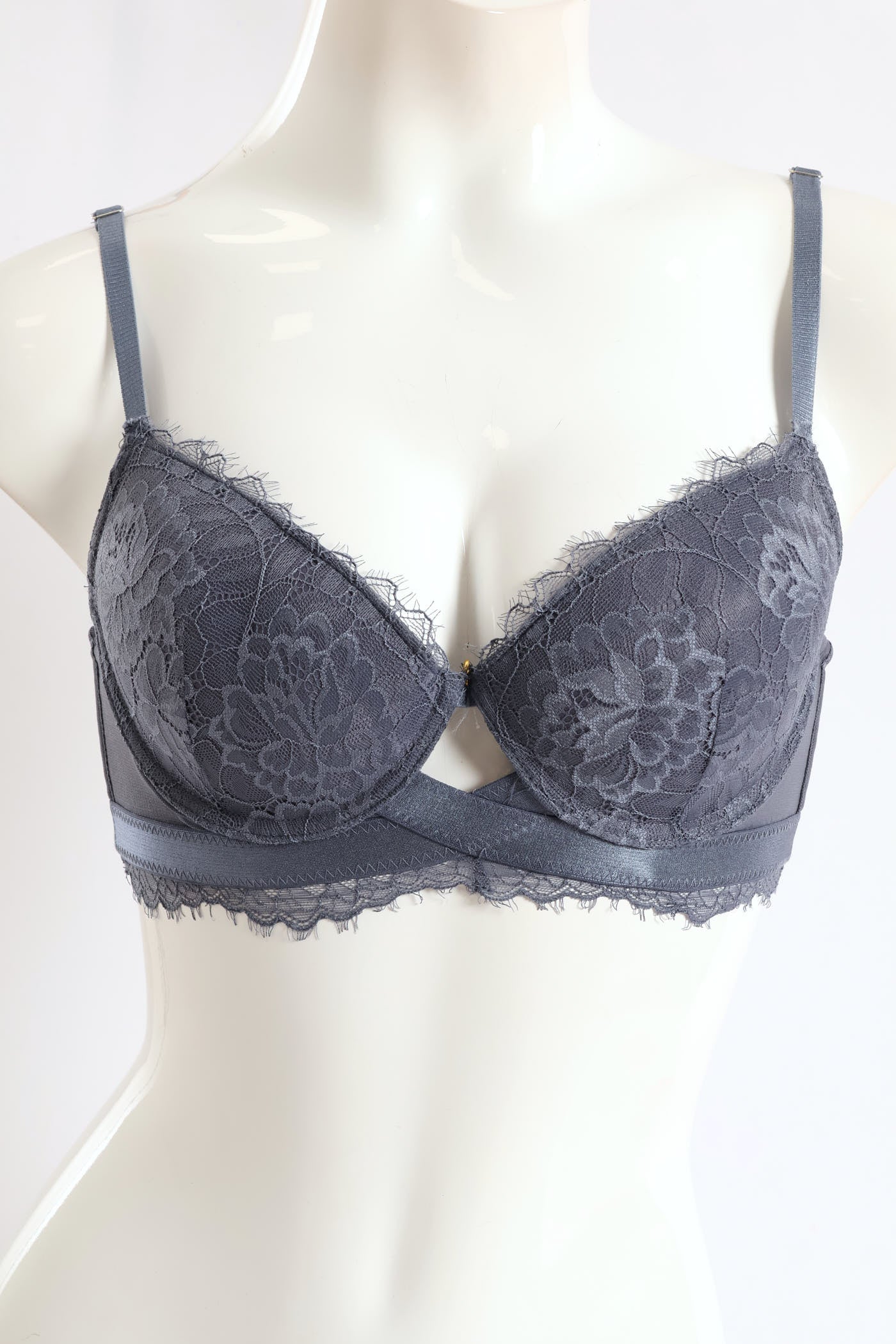 2 Pack Eyelash Lace T-Shirt Bra - Multi - Image 2