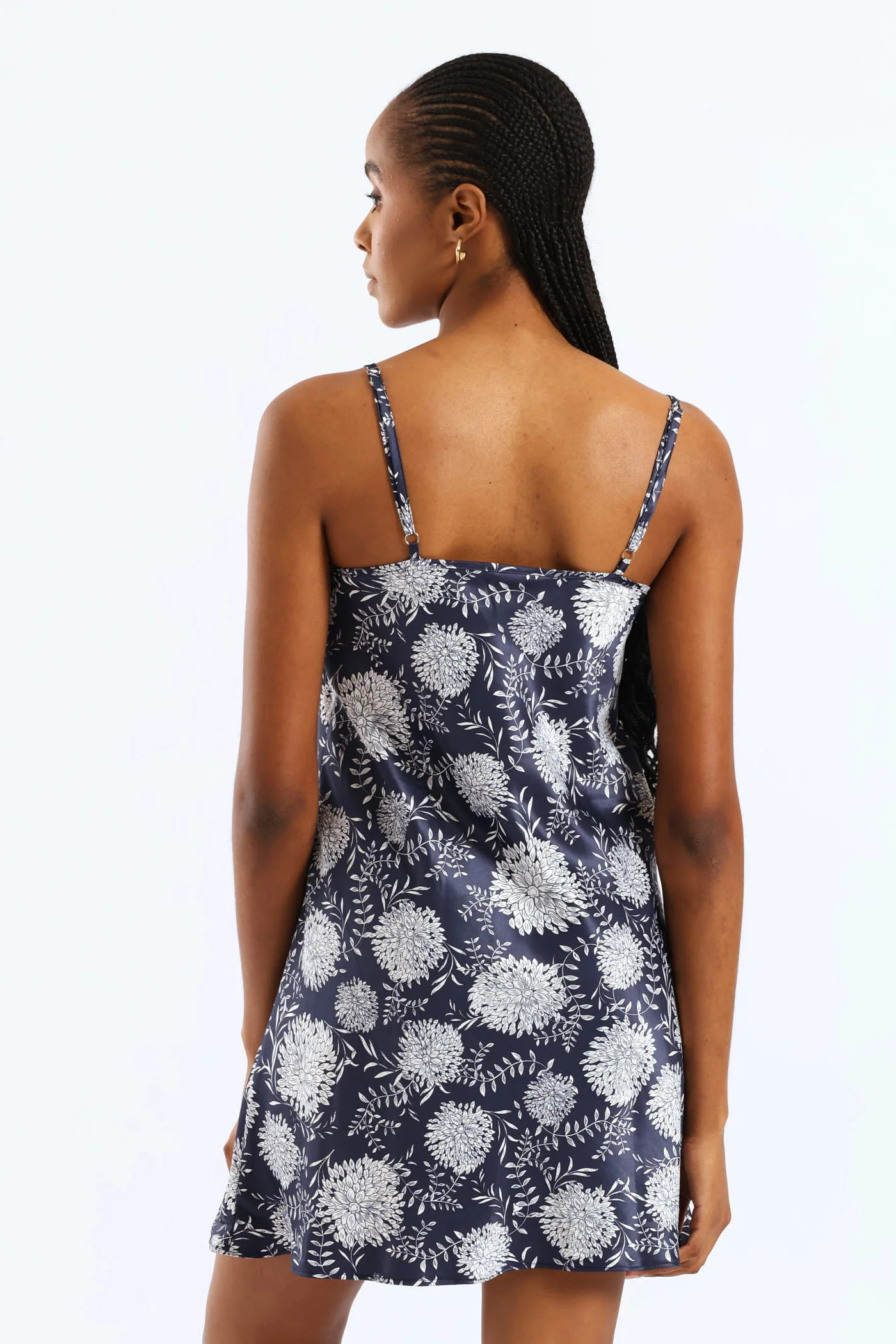 2 Pack Floral Line Chemise - Navy - Image 4