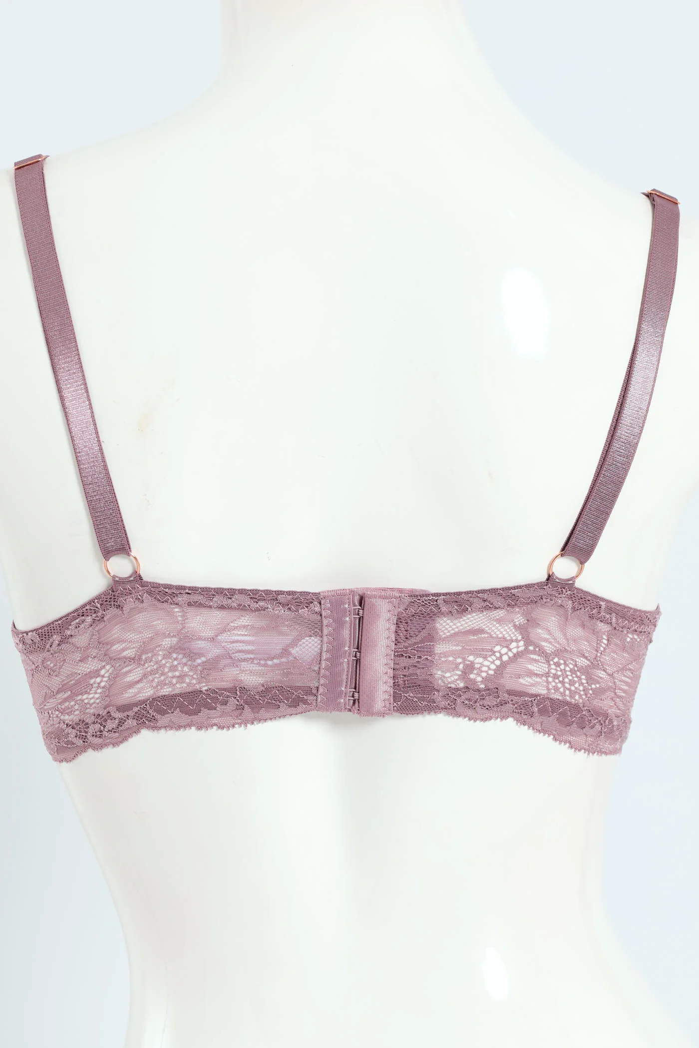 2 Pack Full Lace T-Shirt Bra - Silver/Mauve - Image 4