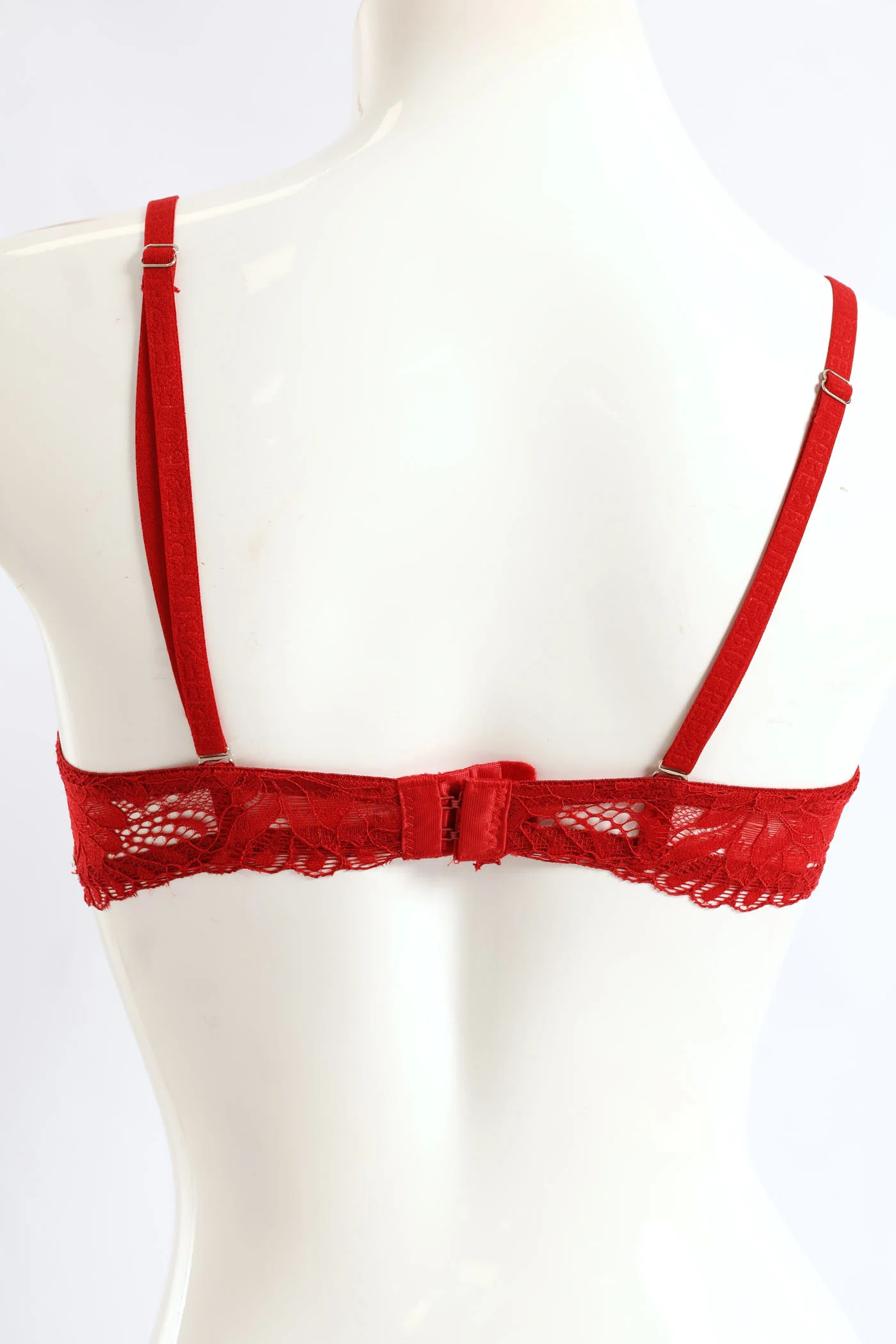 2 Pack Galloon Lace Multiway Bra - Red/Black - Image 5