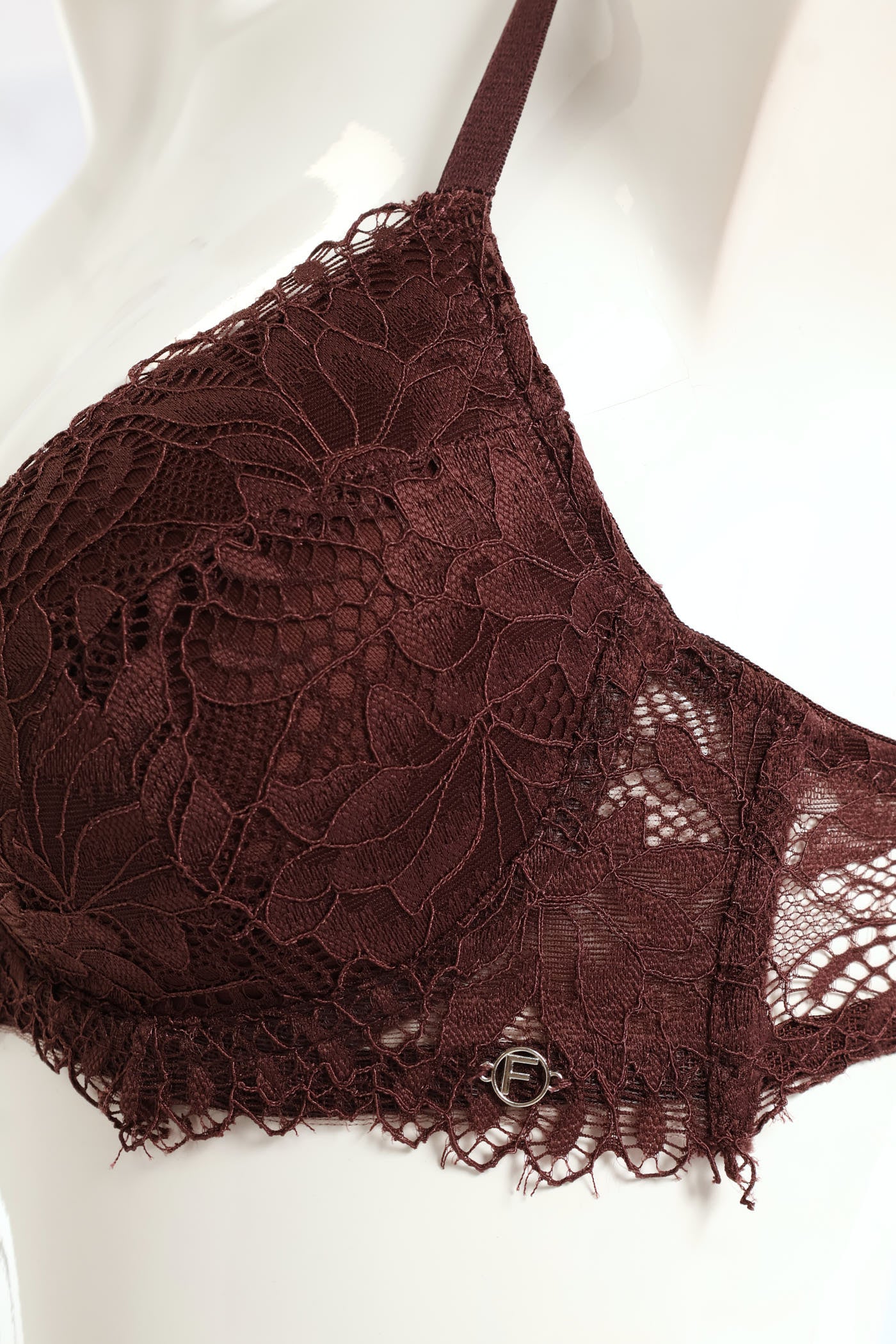 2 Pack Galloon Lace T-Shirt Bra - Caramel/Espresso - Image 2