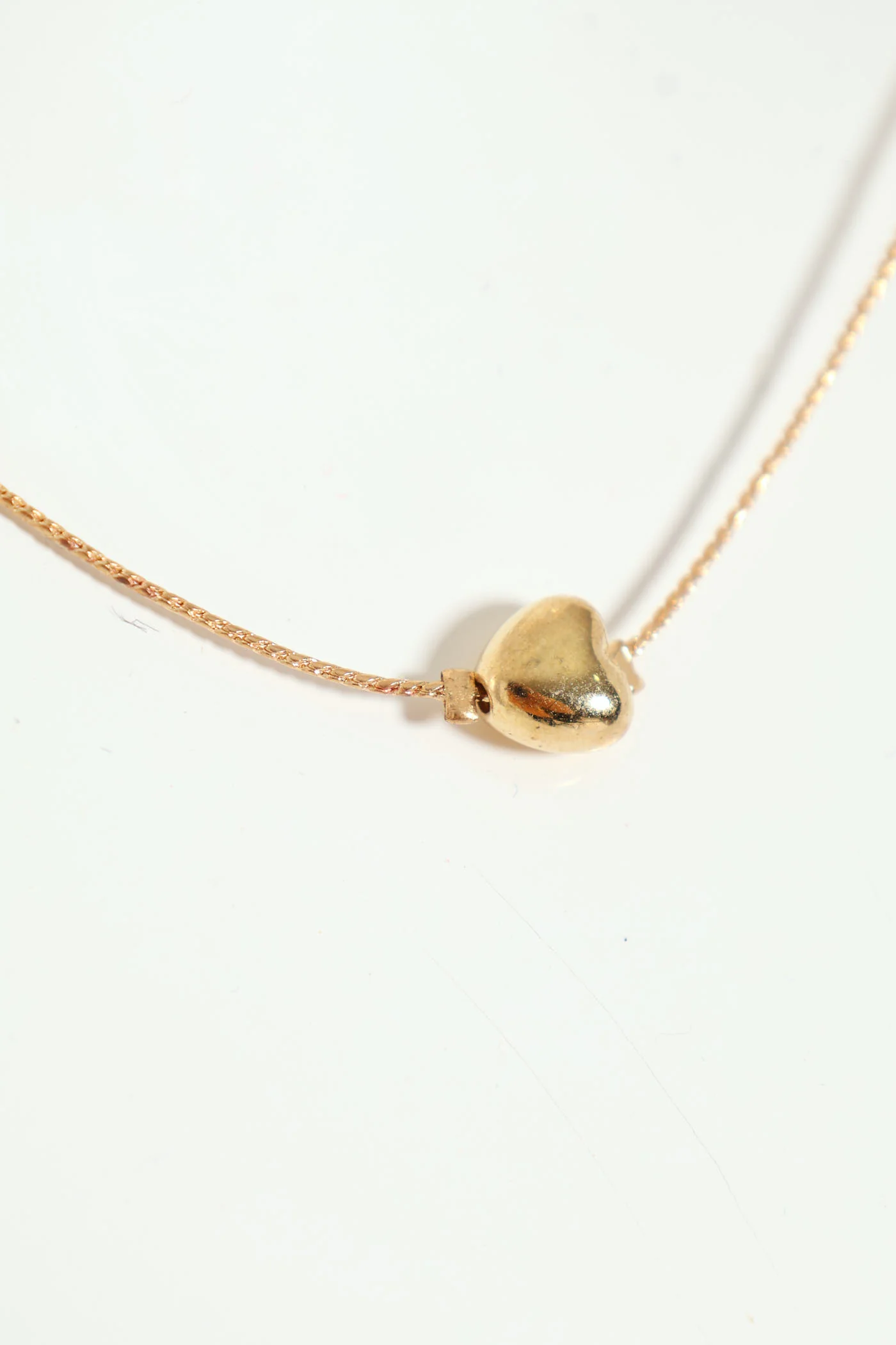 2 Pack Heart Necklace With Stud Earrings - Gold - Image 3