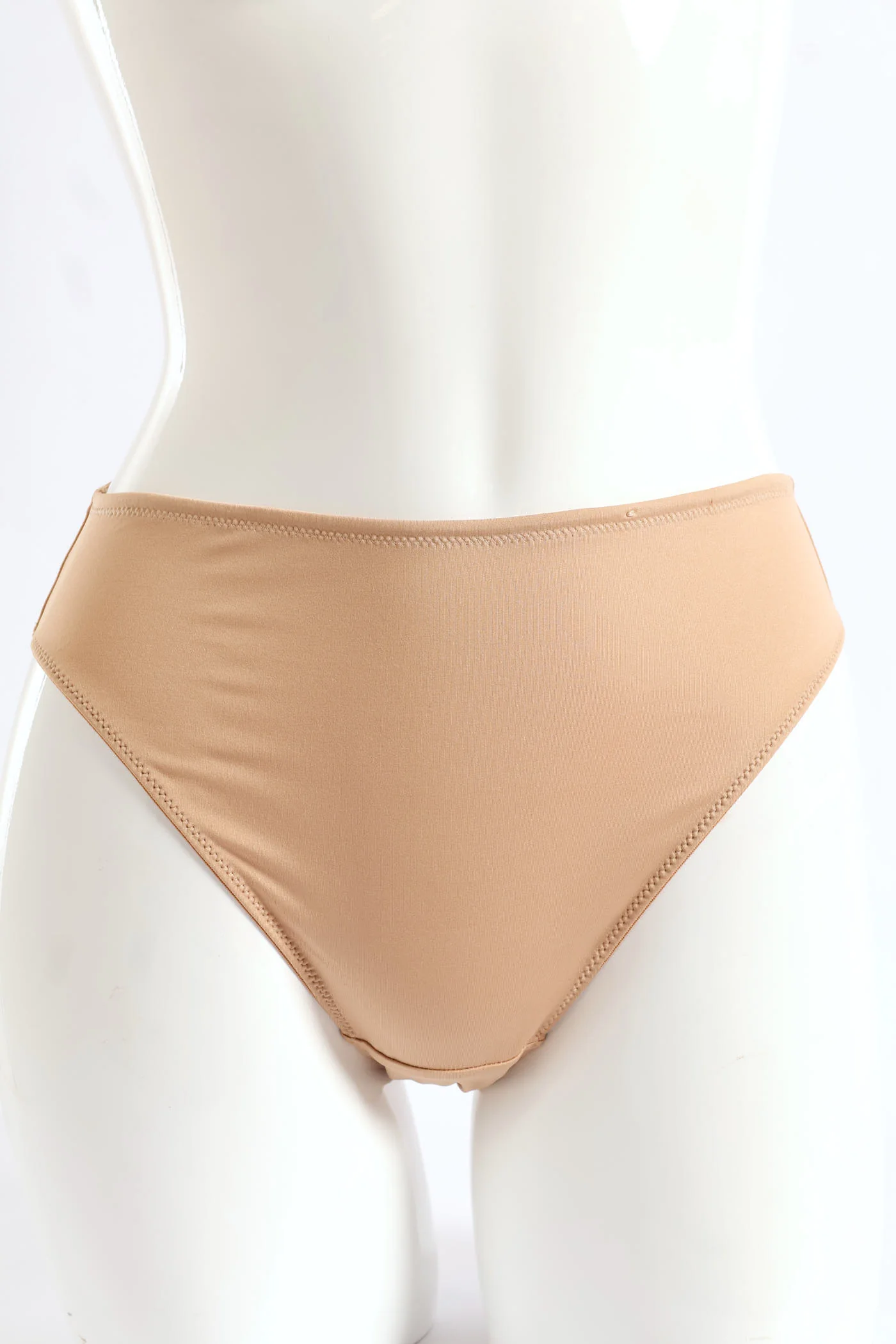 2 Pack Hi-Cut Panties - Mocha/Black - Image 2