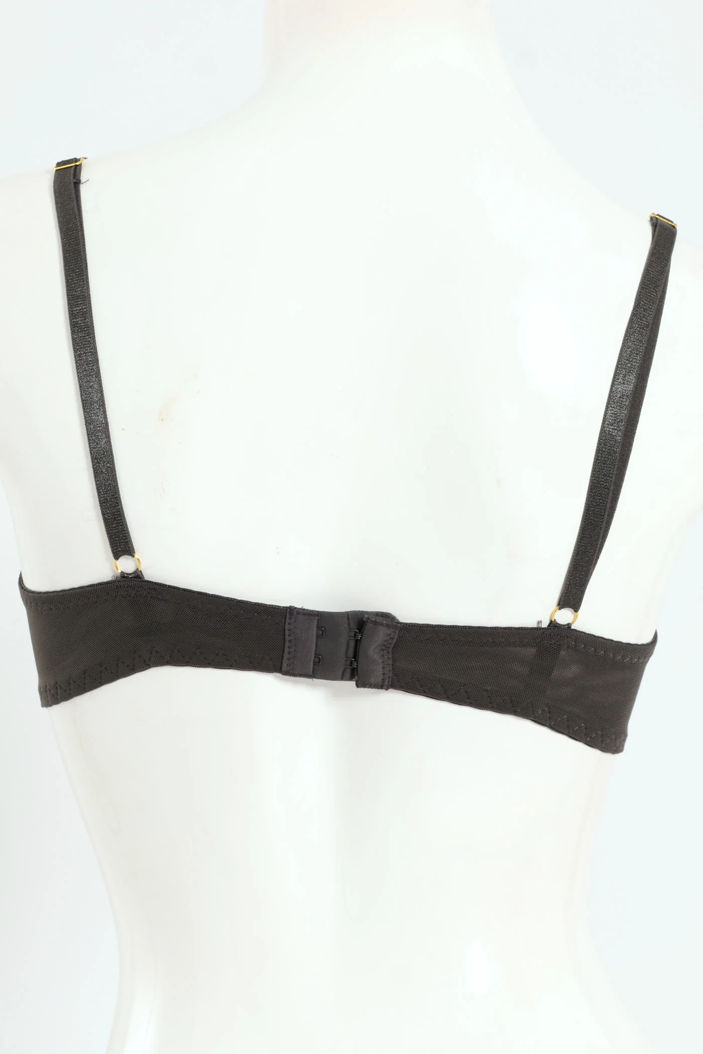 2 Pack Lace & Shiny Microfibre Balconette Bra - Dusty Rose/Graystone - Image 11