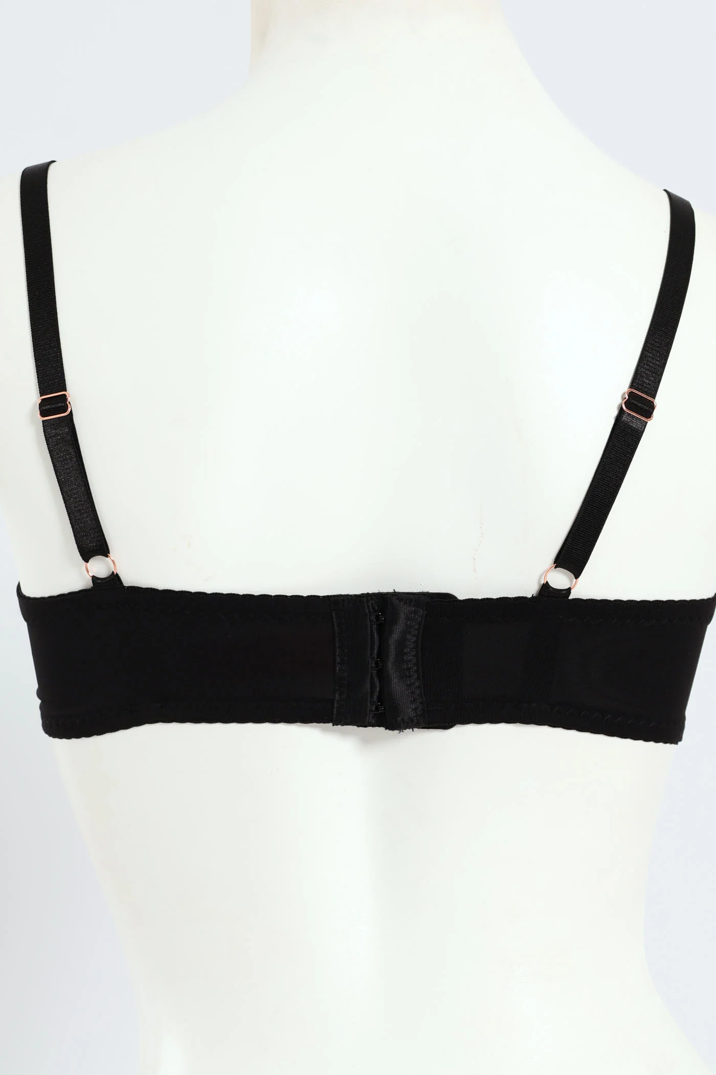 2 Pack Lace Balconette Bra - Rose/Black - Image 3