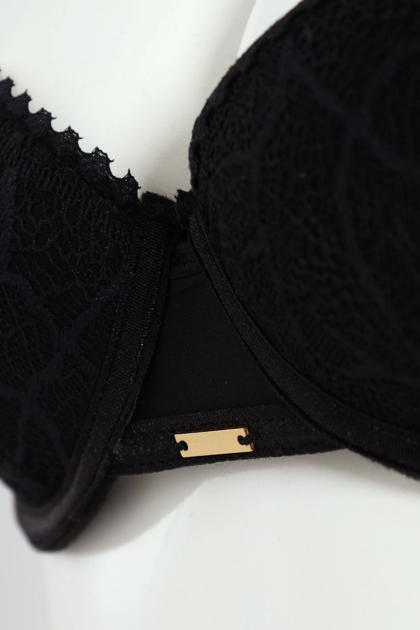 2 Pack Lace Balconette Bra - Rose/Black - Image 4