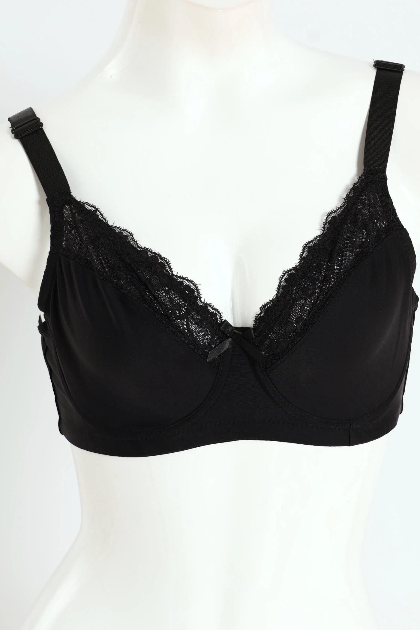 2 Pack Lace Non Padded Bras - Mauve/Black - Image 7