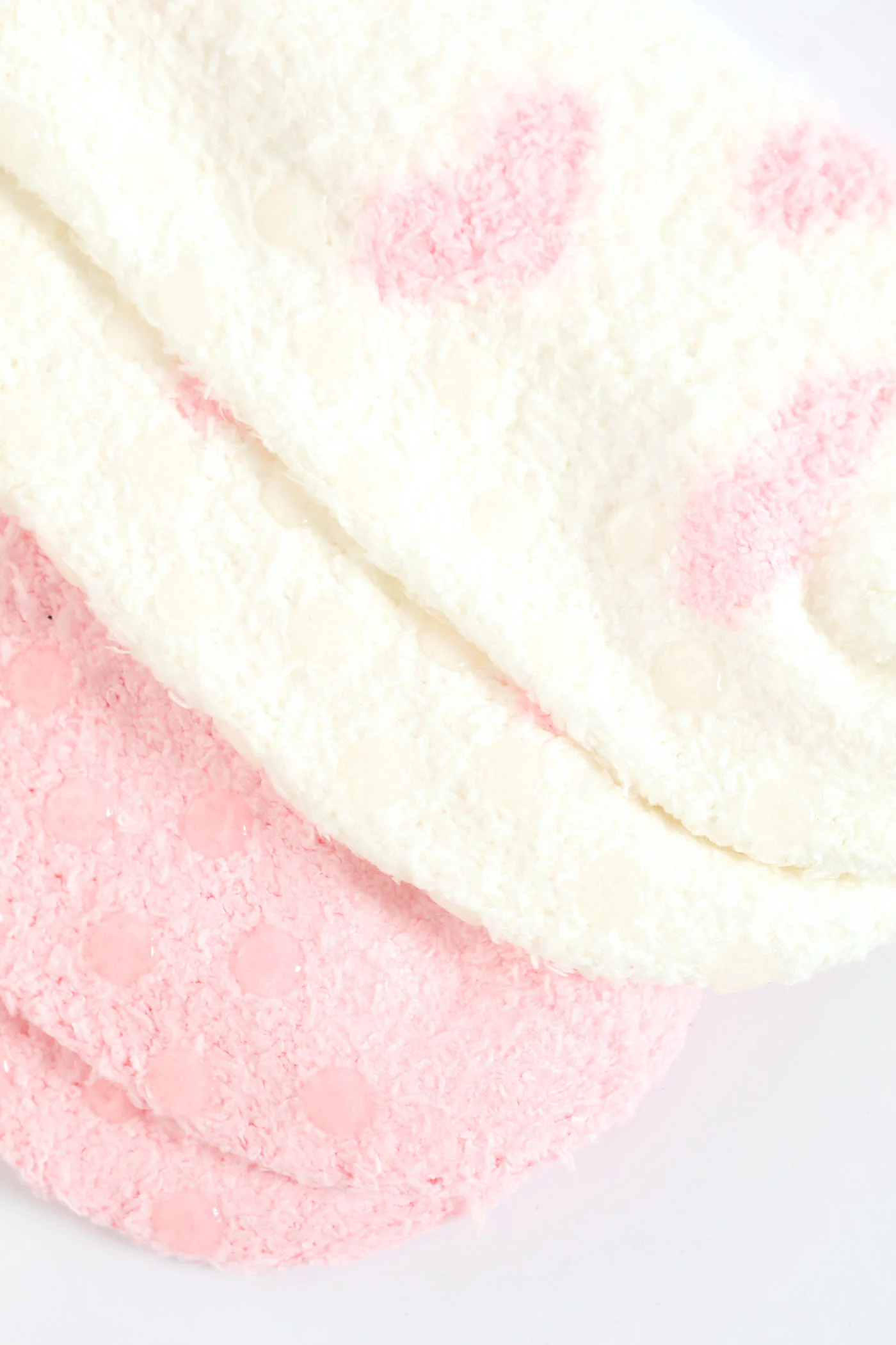 2 Pack Low Cut Cosy Socks - White/Pink - Image 2