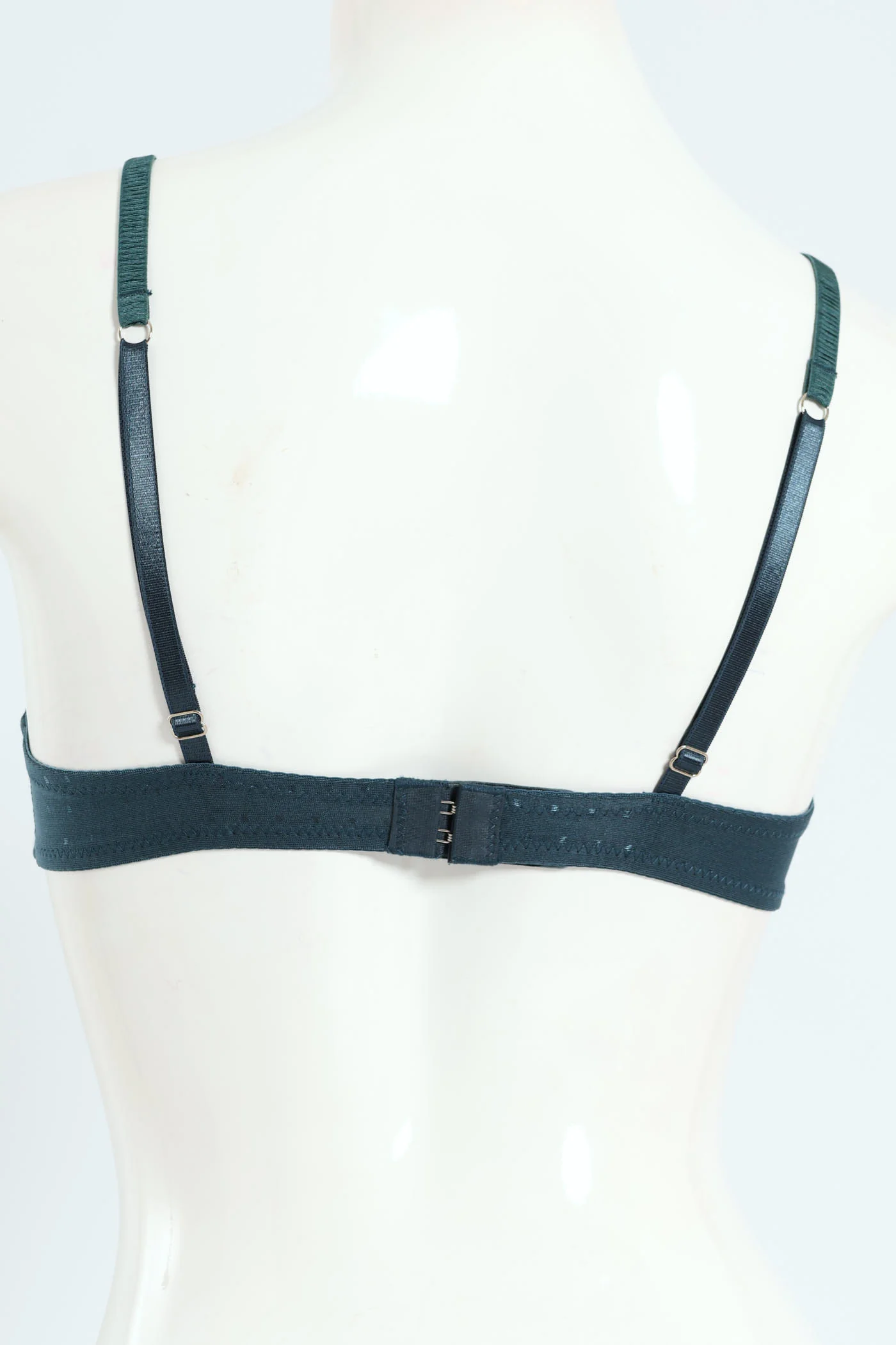 2 Pack Microfibre & Lace Non-Padded T-Shirt Bra - Teal/Mocha - Image 3